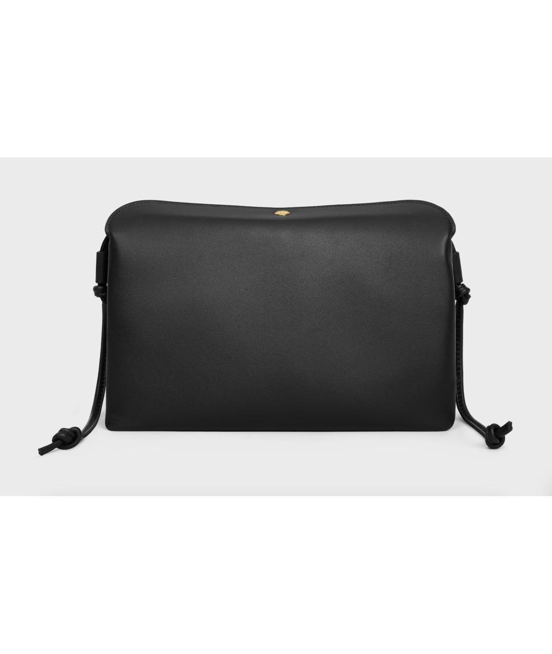CELINE Черная кожаная сумка через плечо, фото 6