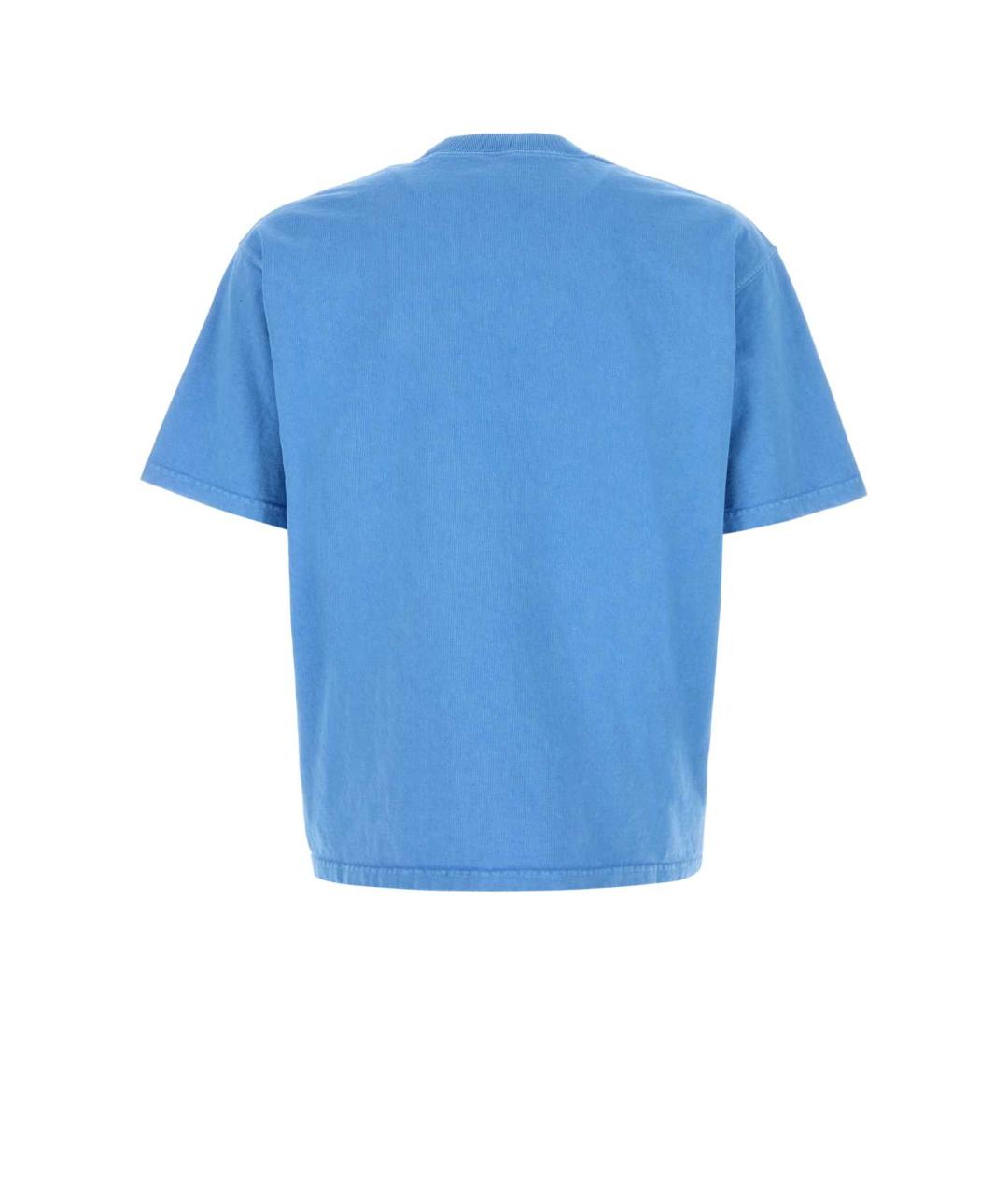 PRADA Голубая хлопковая футболка, фото 2