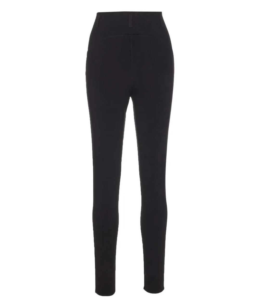 ALAIA Черные вискозные леггинсы и велосипедки, фото 2