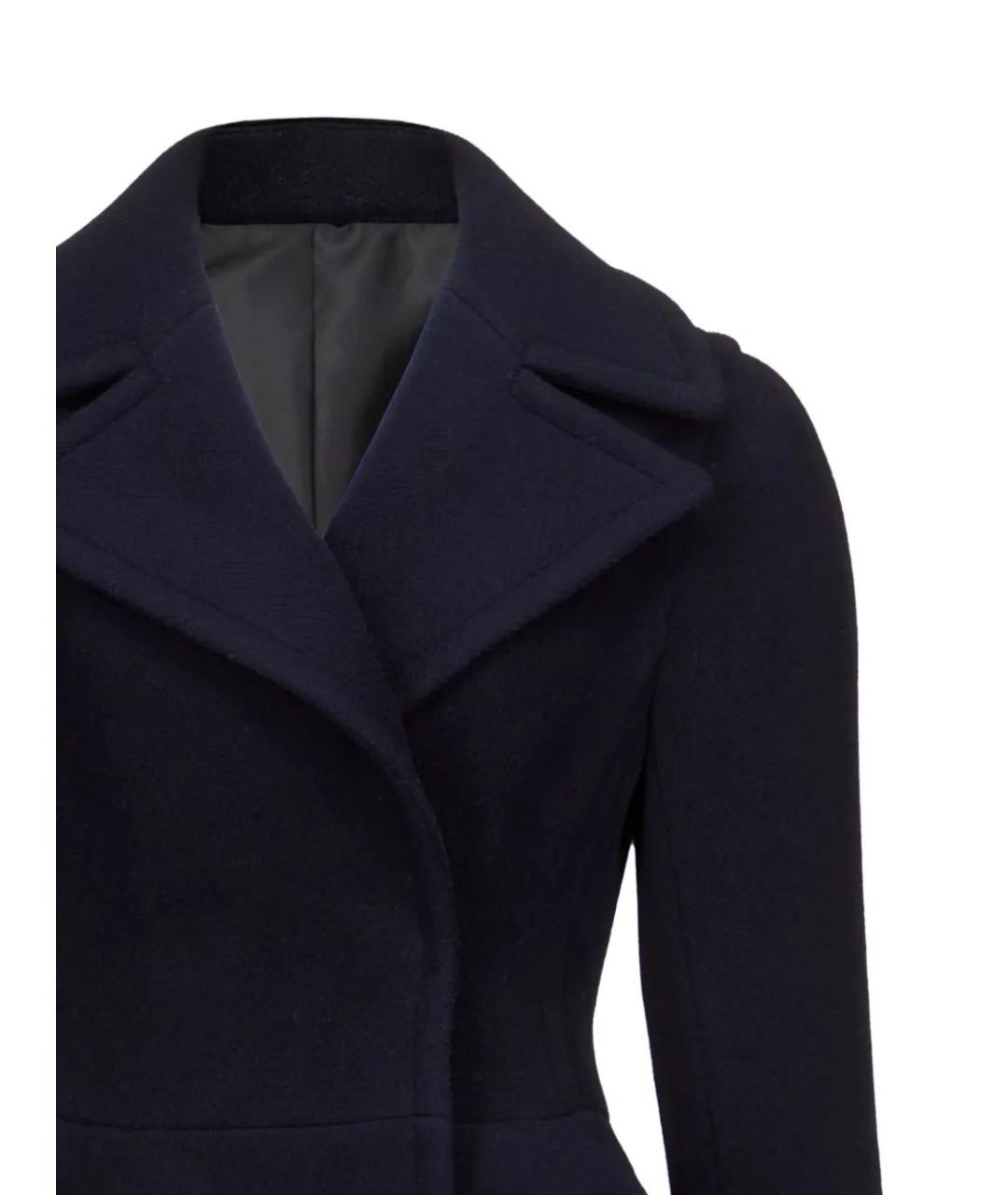 ALAIA Темно-синее шерстяное пальто, фото 2
