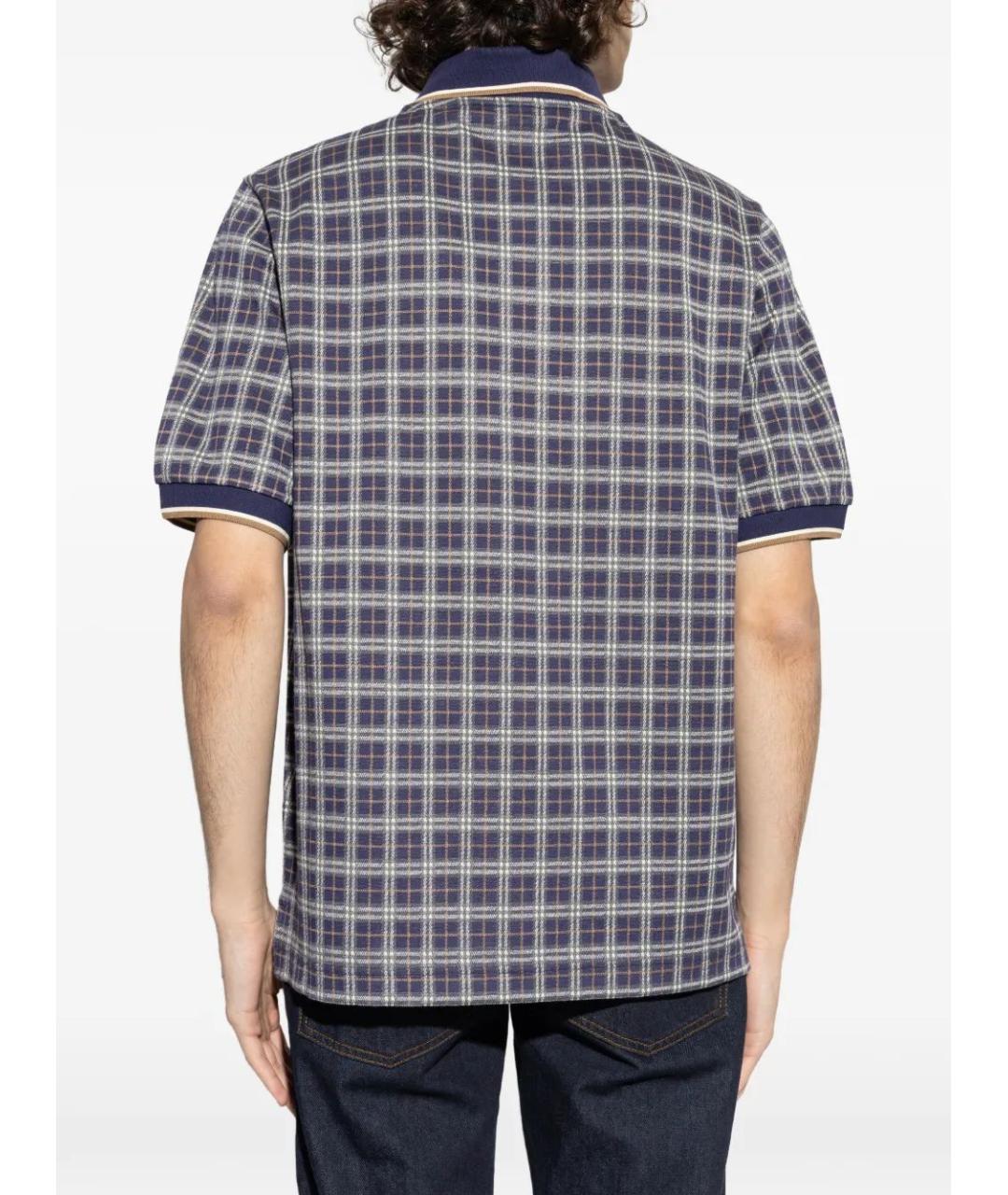 BURBERRY Мульти хлопковое поло с коротким рукавом, фото 4