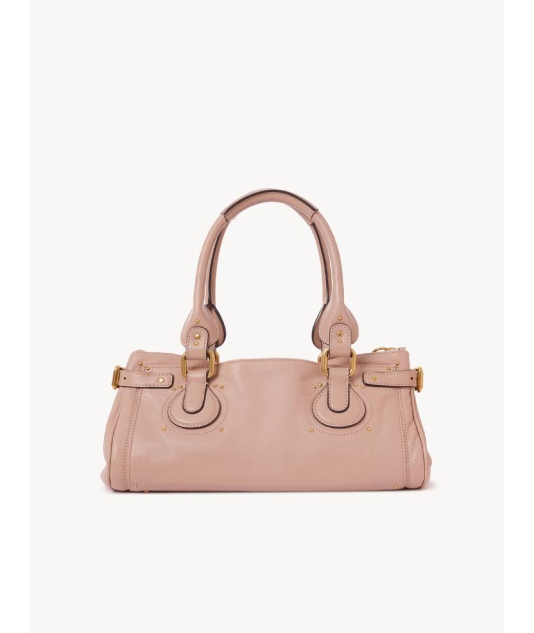 CHLOE Розовая кожаная сумка тоут, фото 3