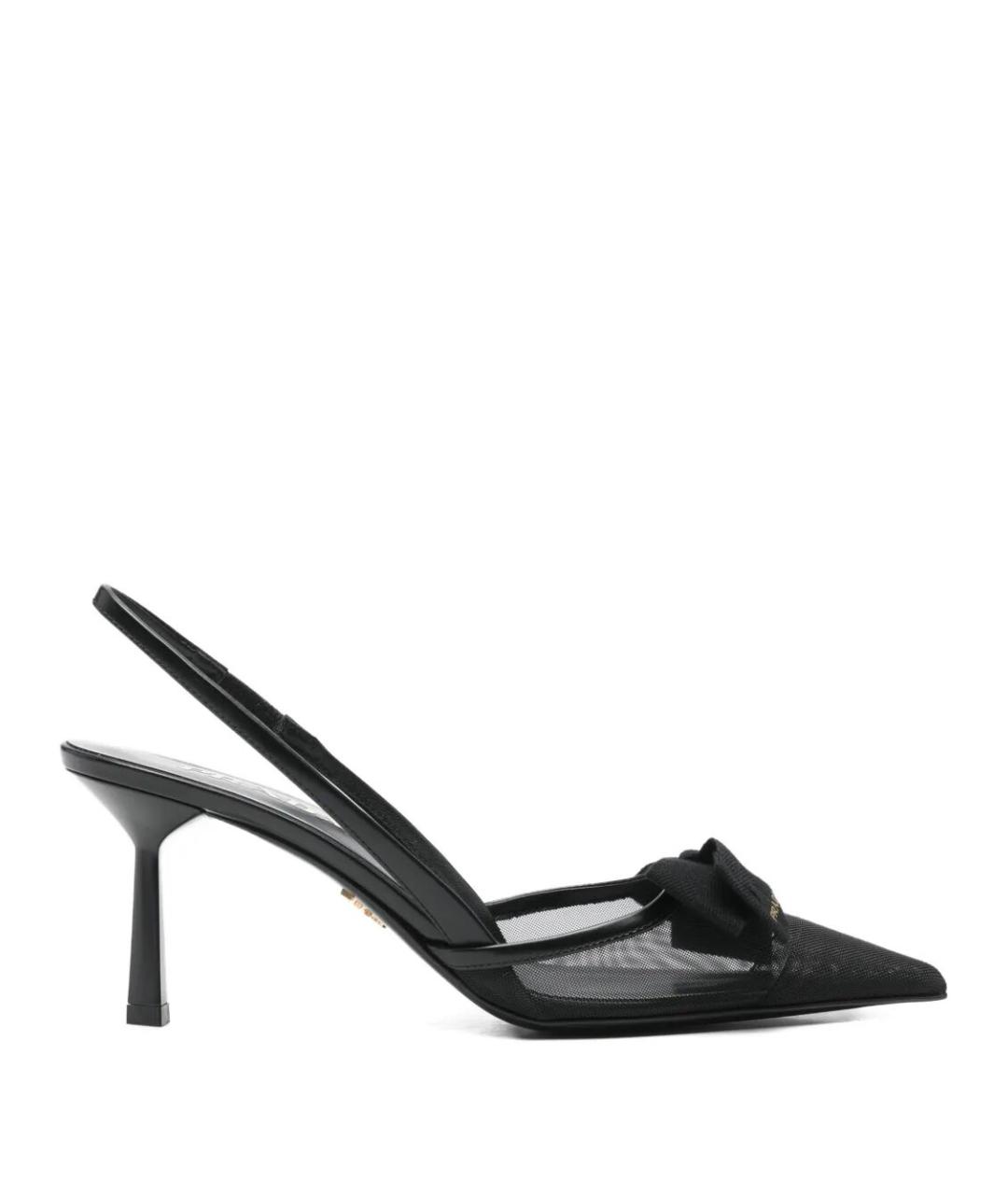 PRADA Черные текстильные туфли, фото 1