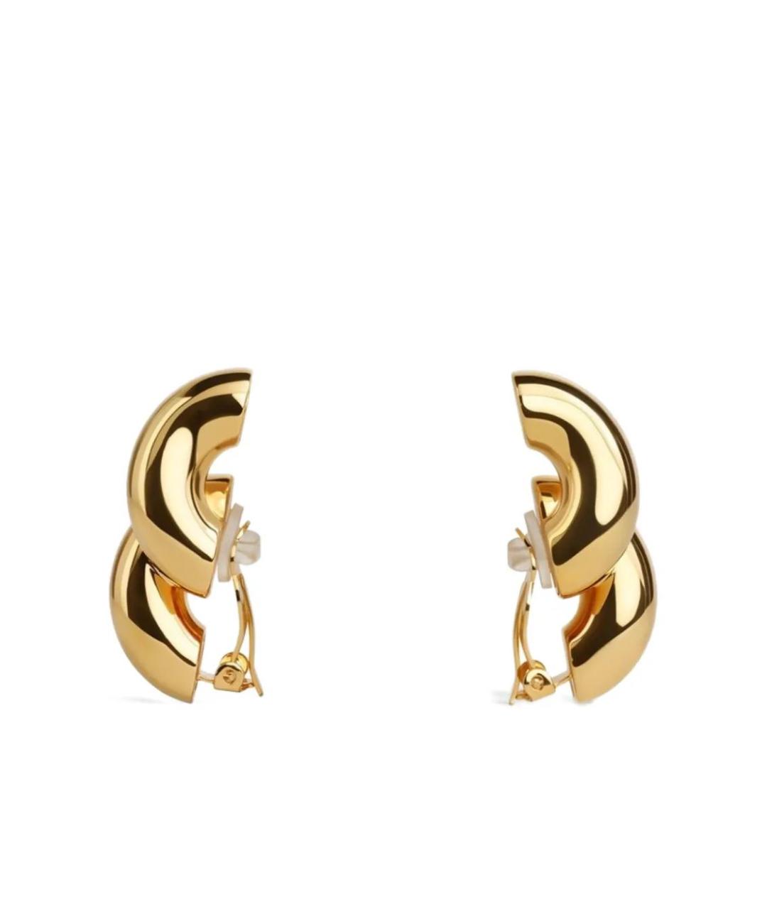 ALAIA Золотые металлические серьги, фото 2