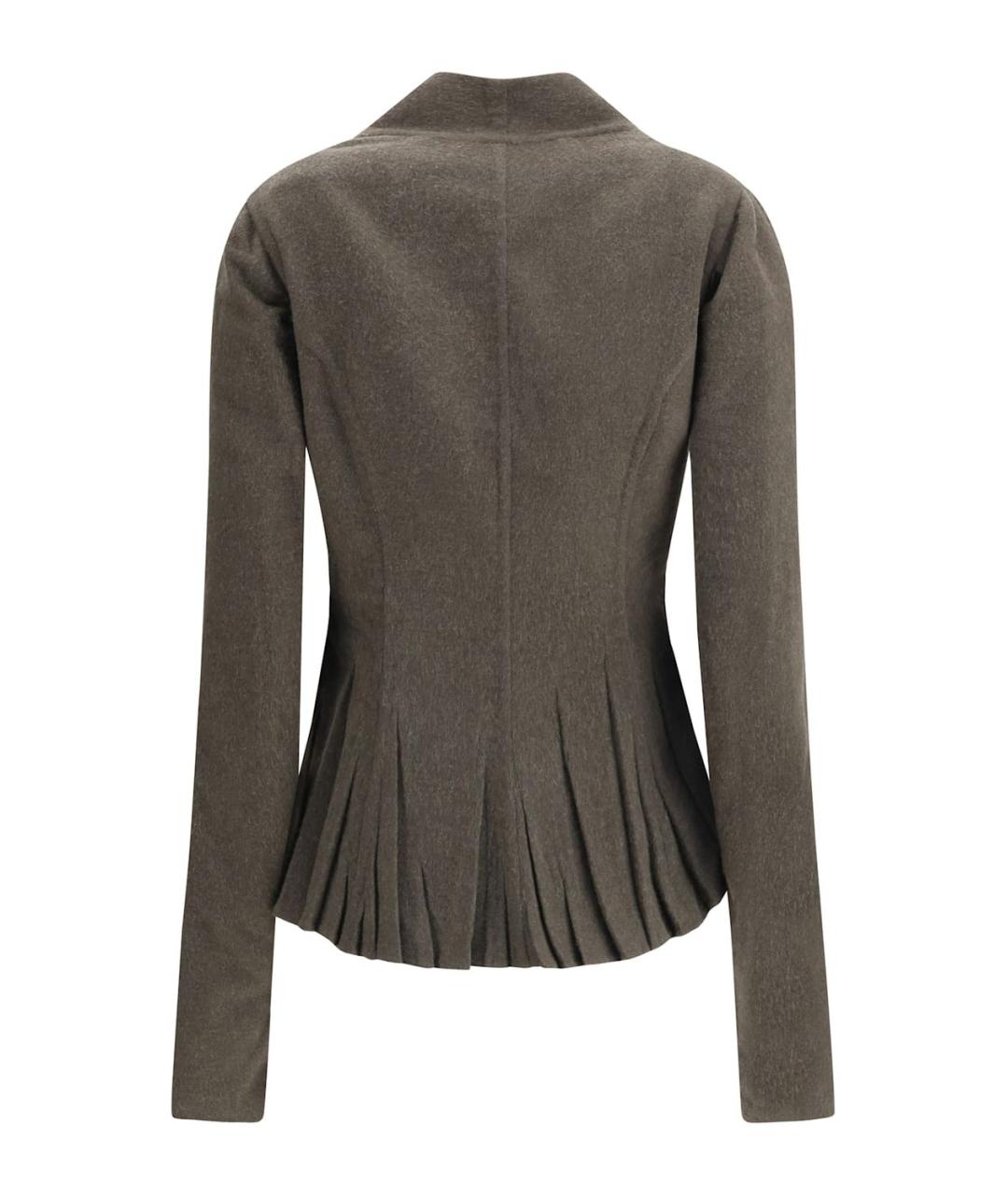 RICK OWENS Серое вискозное пальто, фото 2