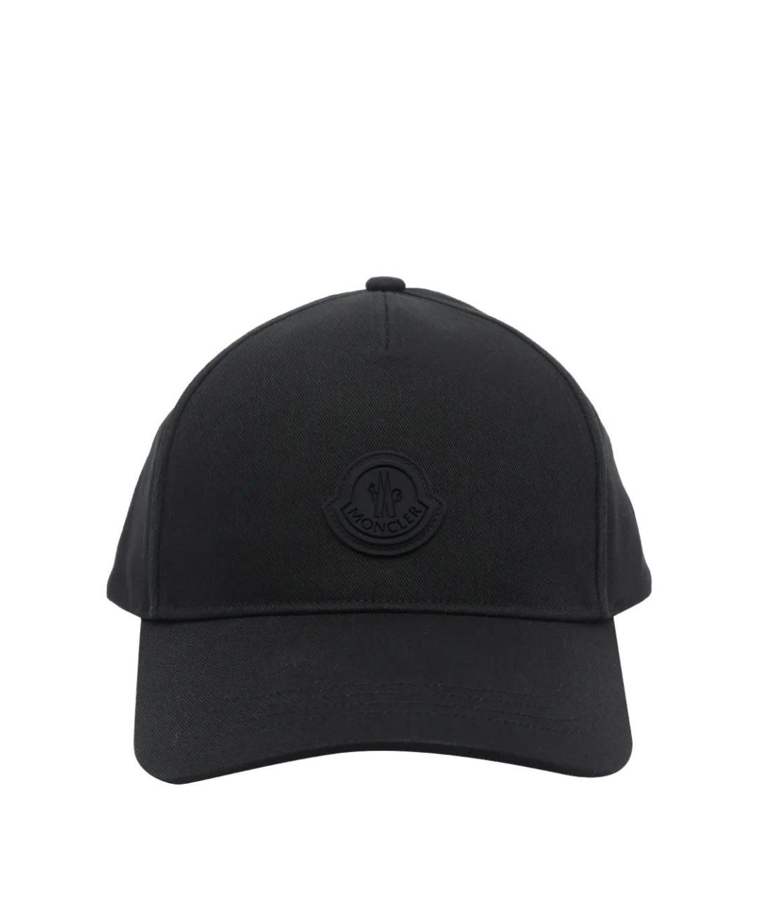 MONCLER Черная хлопковая кепка/бейсболка, фото 1