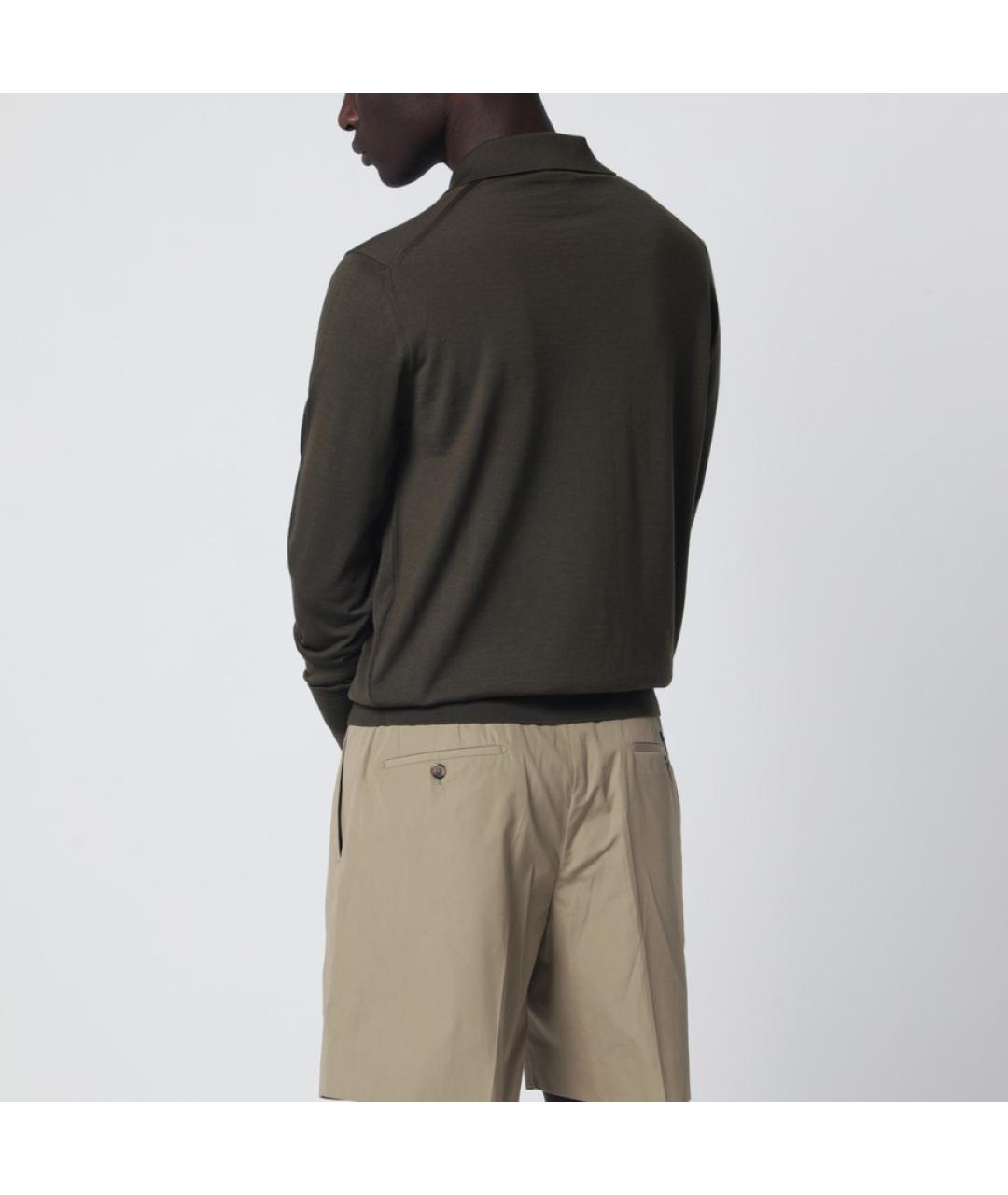 PRADA Зеленый шерстяной джемпер / свитер, фото 5