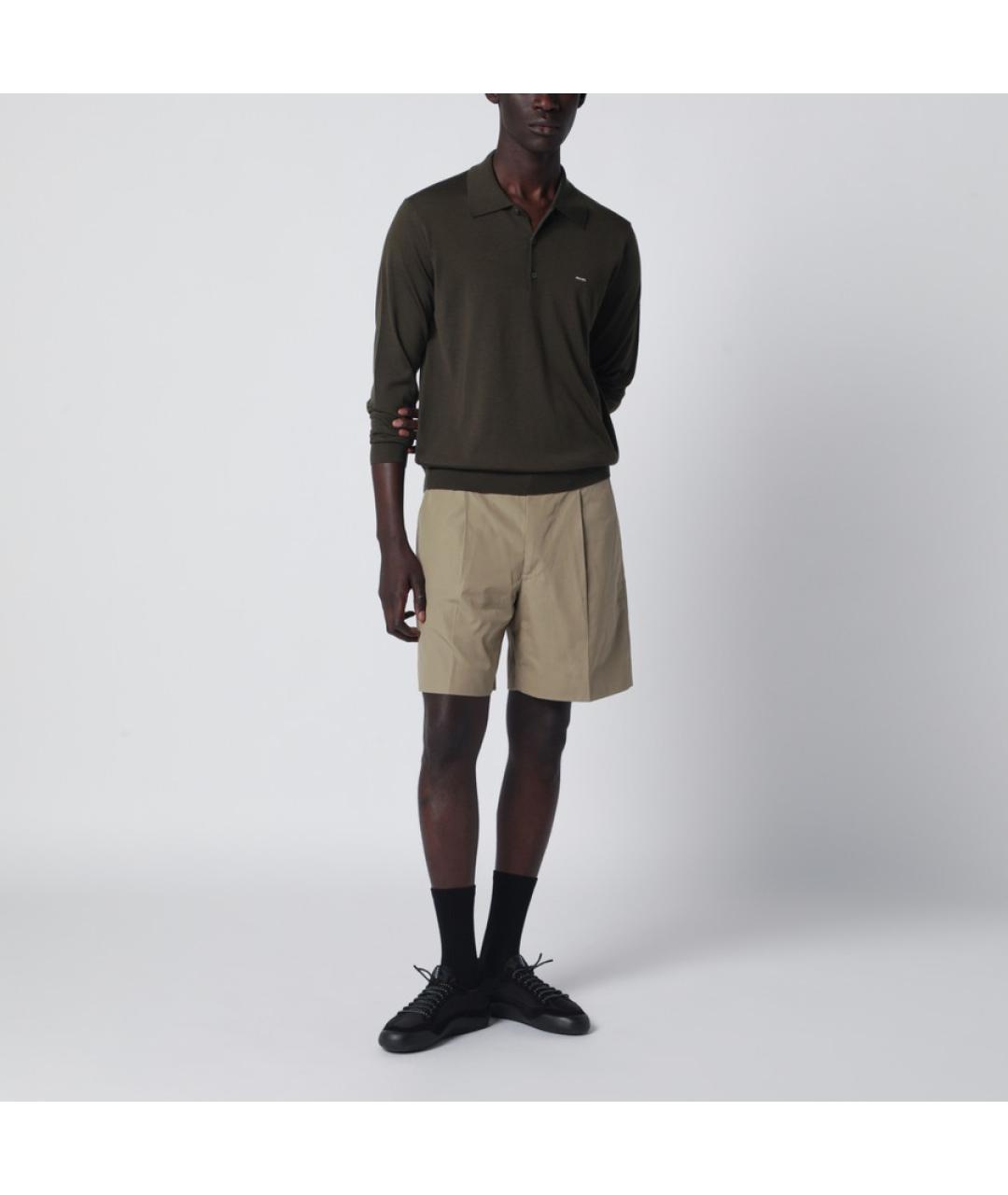 PRADA Зеленый шерстяной джемпер / свитер, фото 4