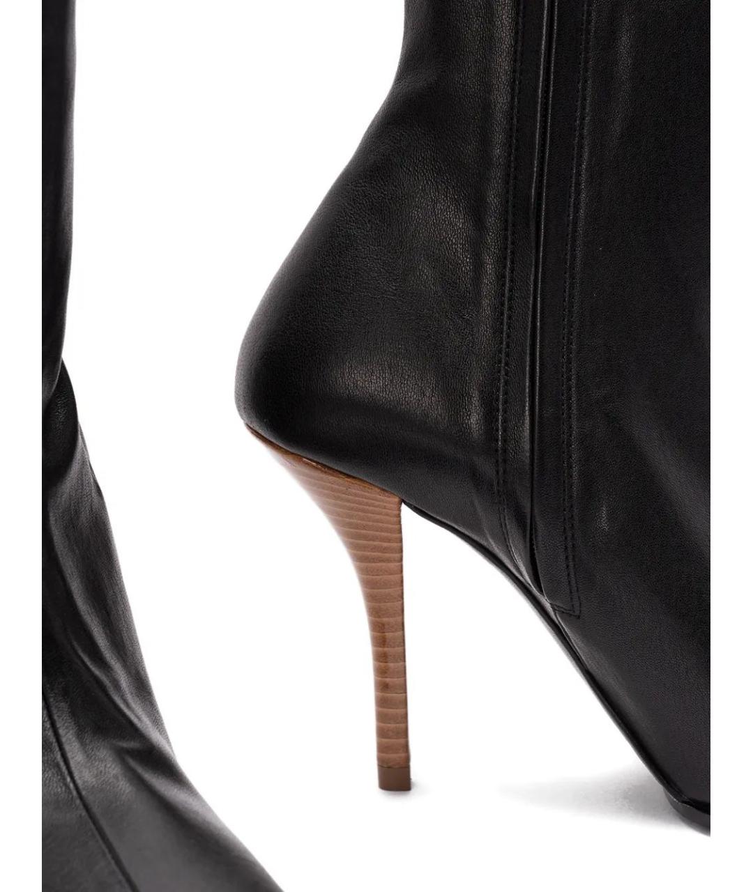 ALAIA Черные кожаные ботильоны, фото 5