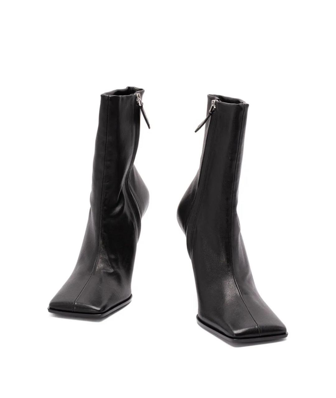 ALAIA Черные кожаные ботильоны, фото 2