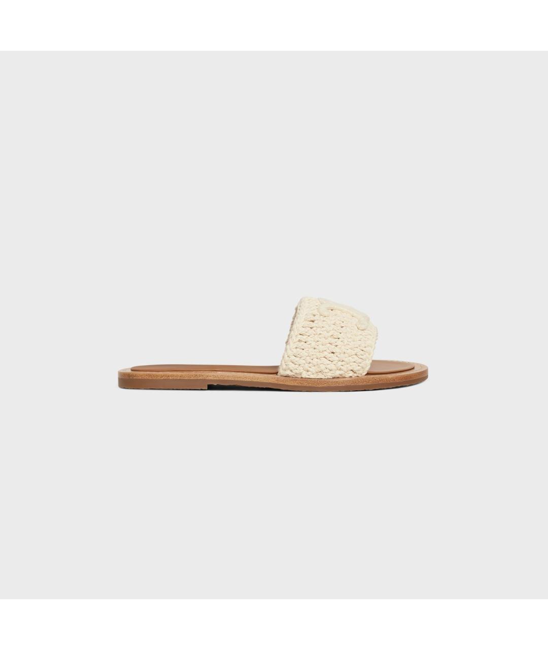 CELINE Мульти текстильные шлепанцы, фото 5