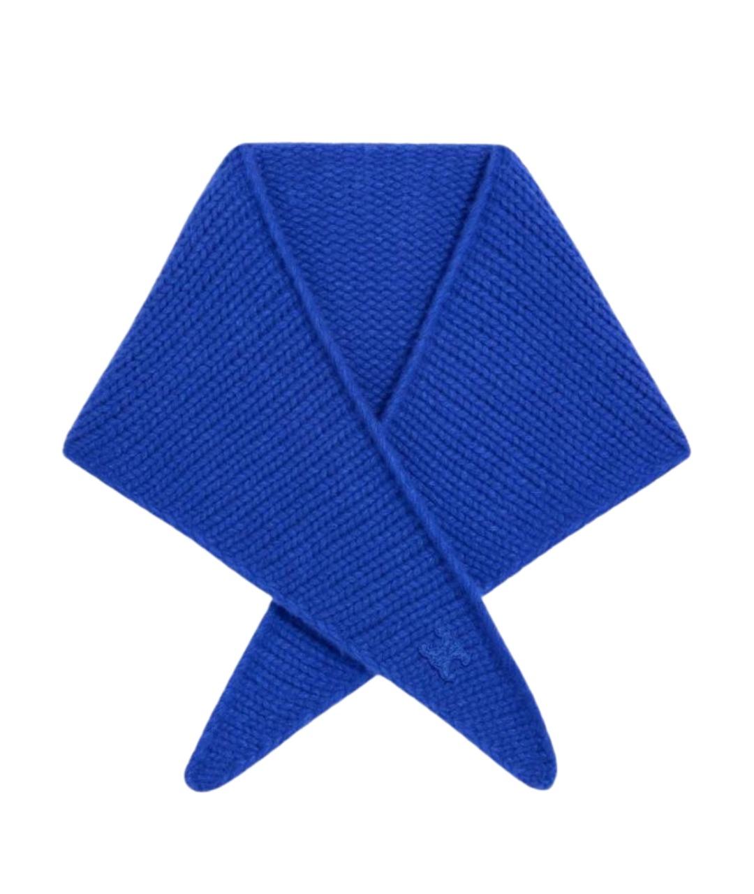 CELINE Синий кашемировый шарф, фото 1