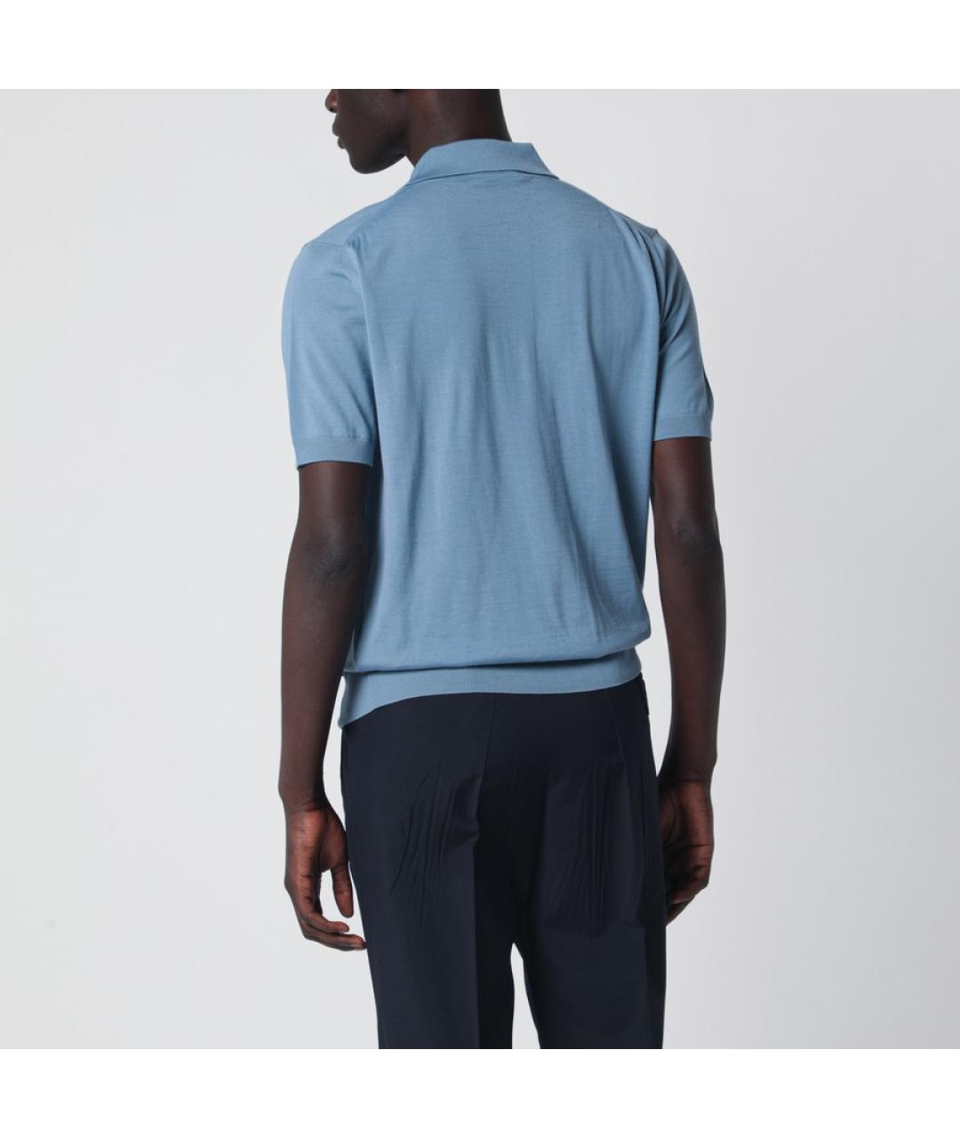 PRADA Голубой шерстяной джемпер / свитер, фото 5