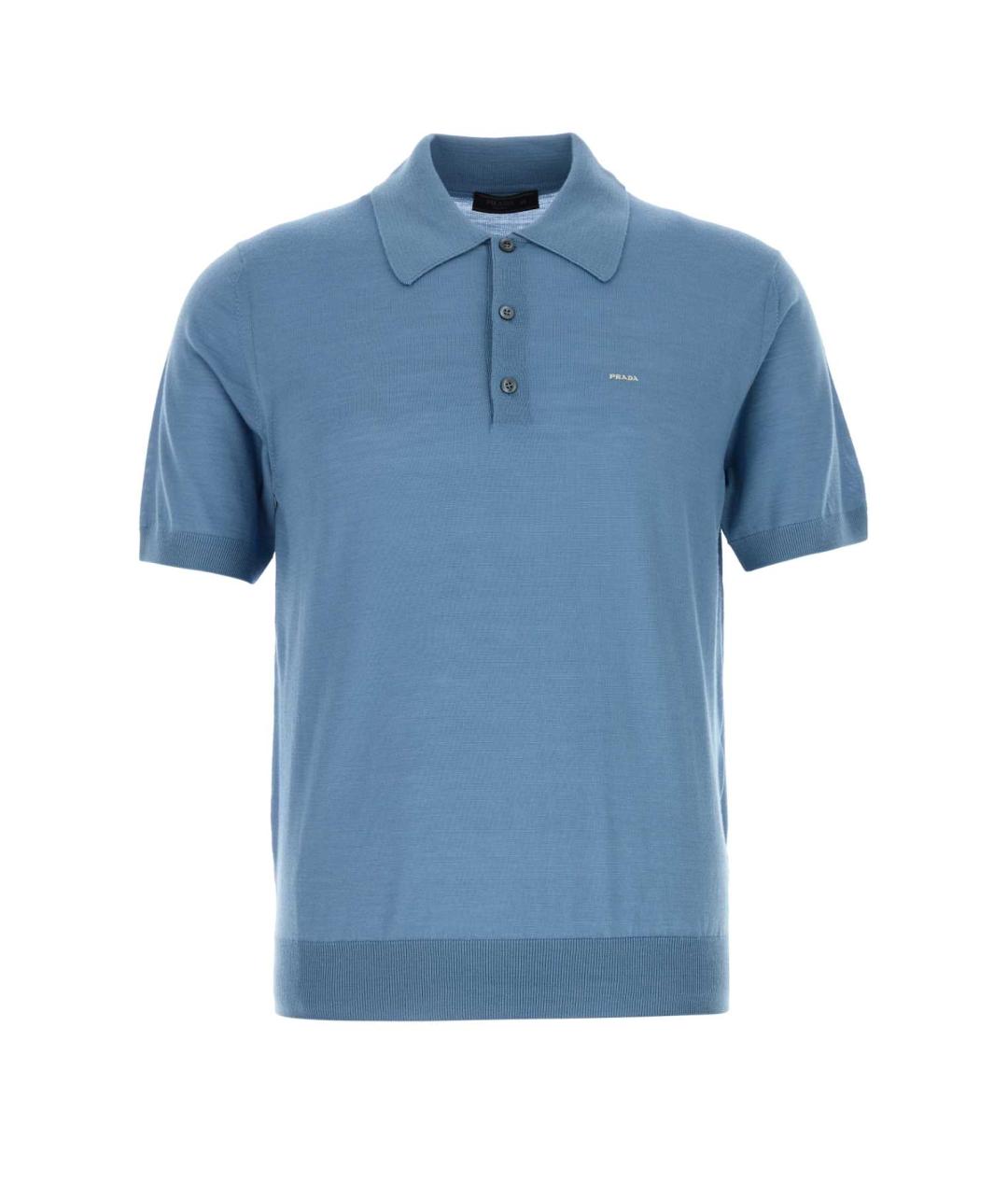 PRADA Голубой шерстяной джемпер / свитер, фото 1