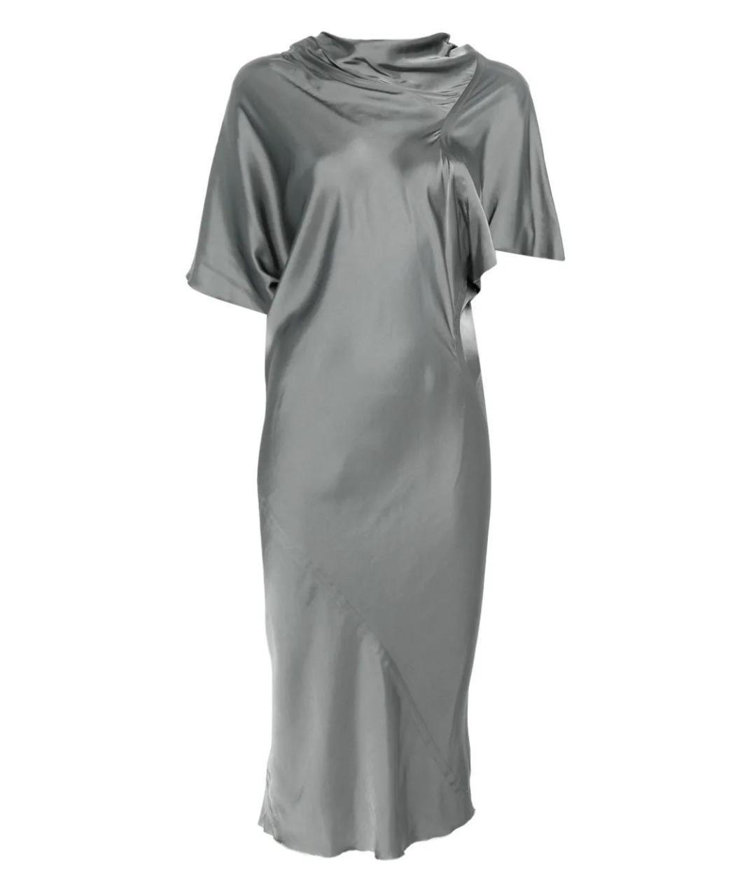 RICK OWENS Серое вискозное повседневное платье, фото 1