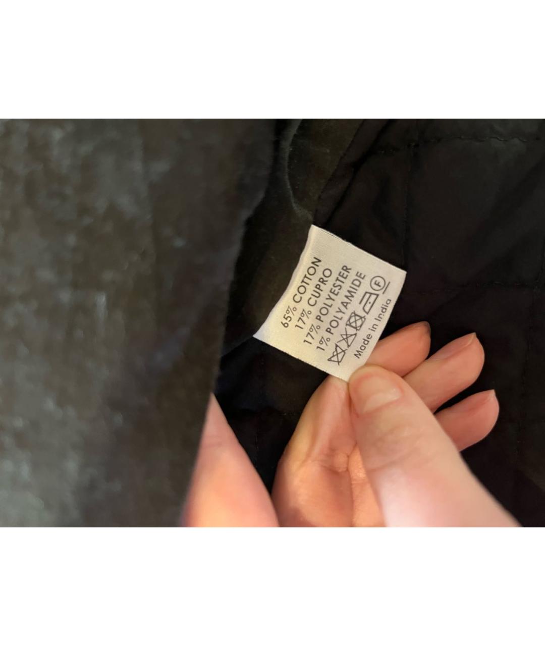 DRIES VAN NOTEN Черная хлопковая куртка, фото 4