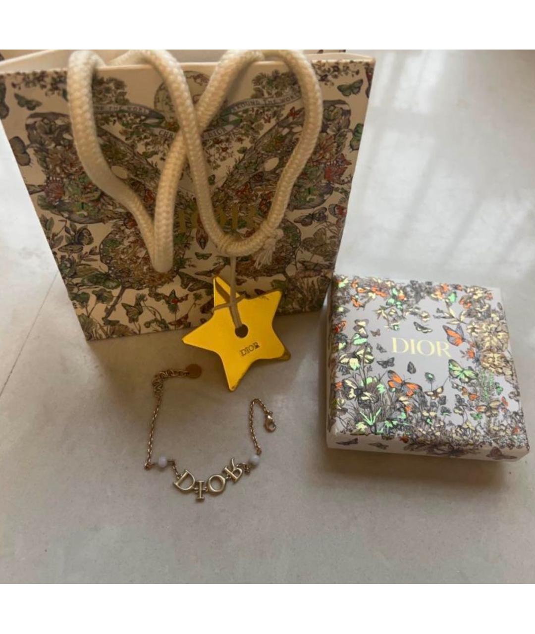 CHRISTIAN DIOR Золотой латунный браслет, фото 5