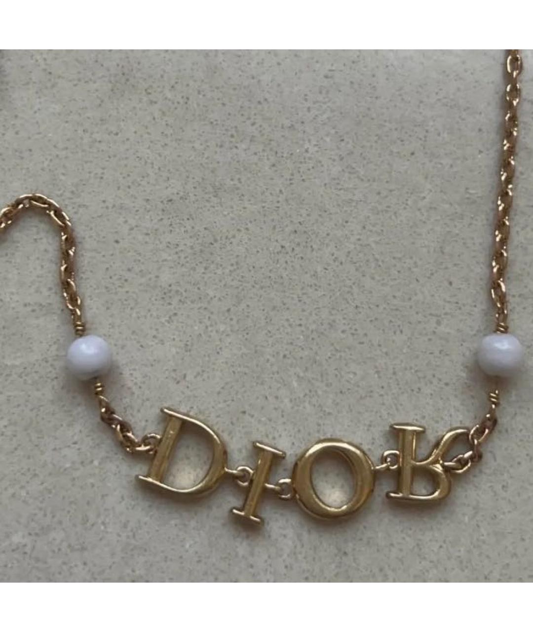 CHRISTIAN DIOR Золотой латунный браслет, фото 4