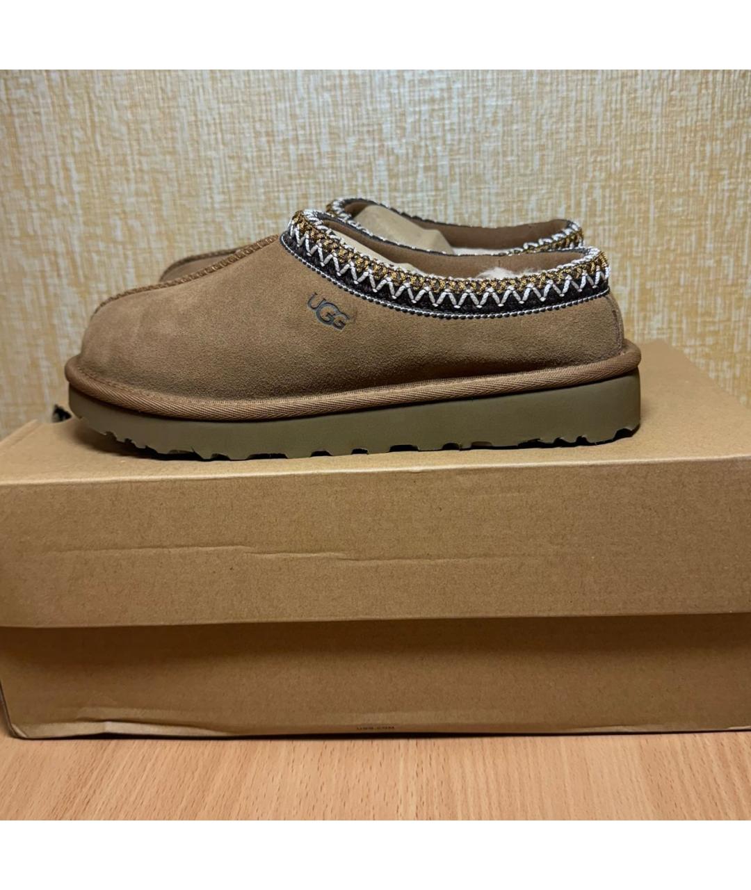 UGG AUSTRALIA Коричневые замшевые мюли, фото 2