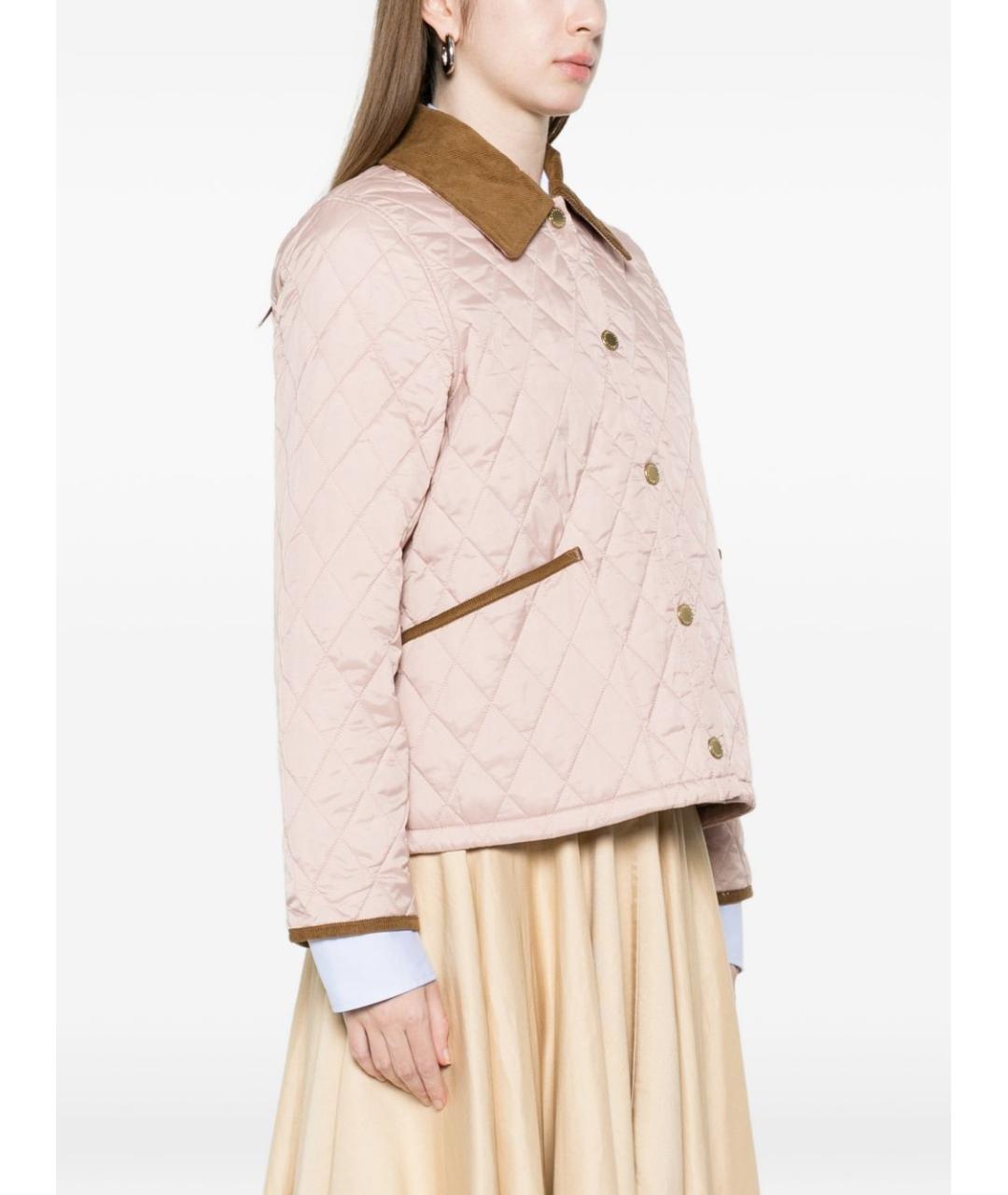 BARBOUR Розовая полиамидовая куртка, фото 2