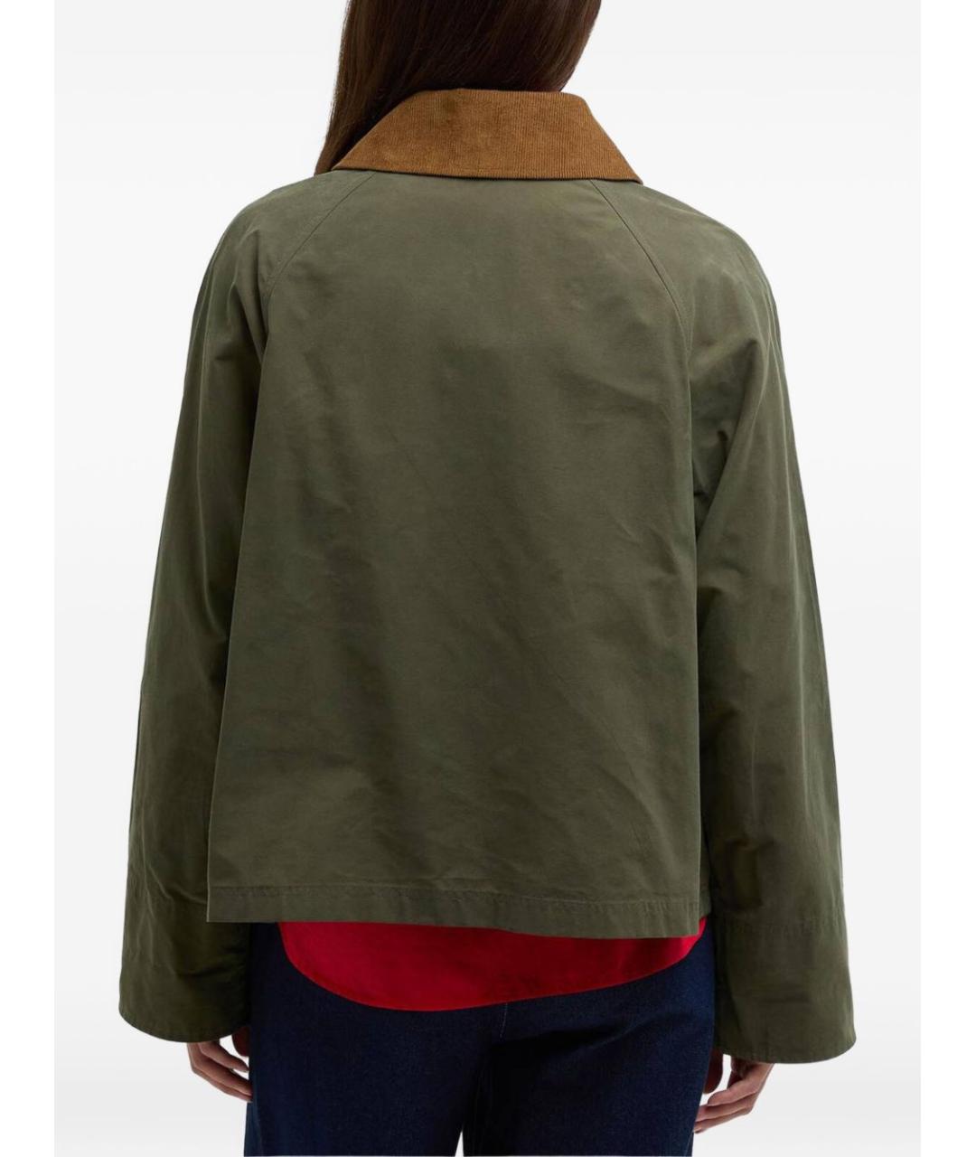 BARBOUR Зеленая хлопковая куртка, фото 4