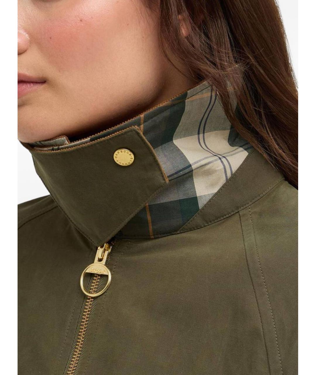 BARBOUR Зеленая хлопковая куртка, фото 2