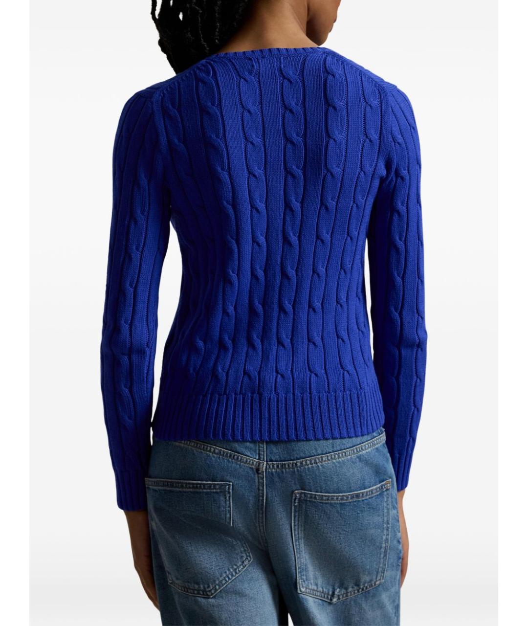 POLO RALPH LAUREN Синий хлопковый джемпер / свитер, фото 3