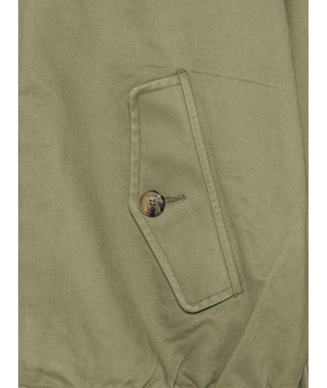 BARACUTA Зеленая хлопковая куртка, фото 3