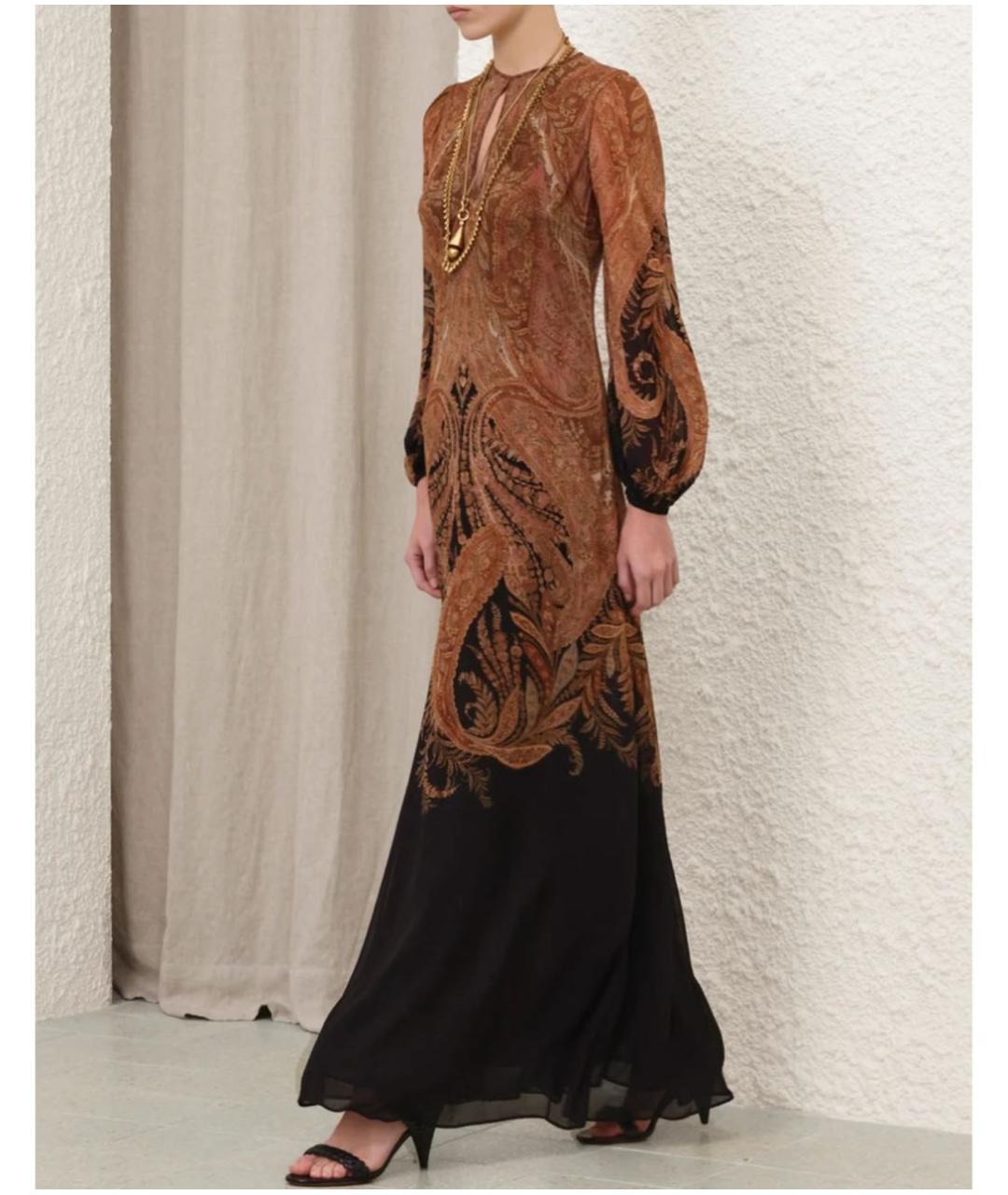 ZIMMERMANN Черное вискозное вечернее платье, фото 5