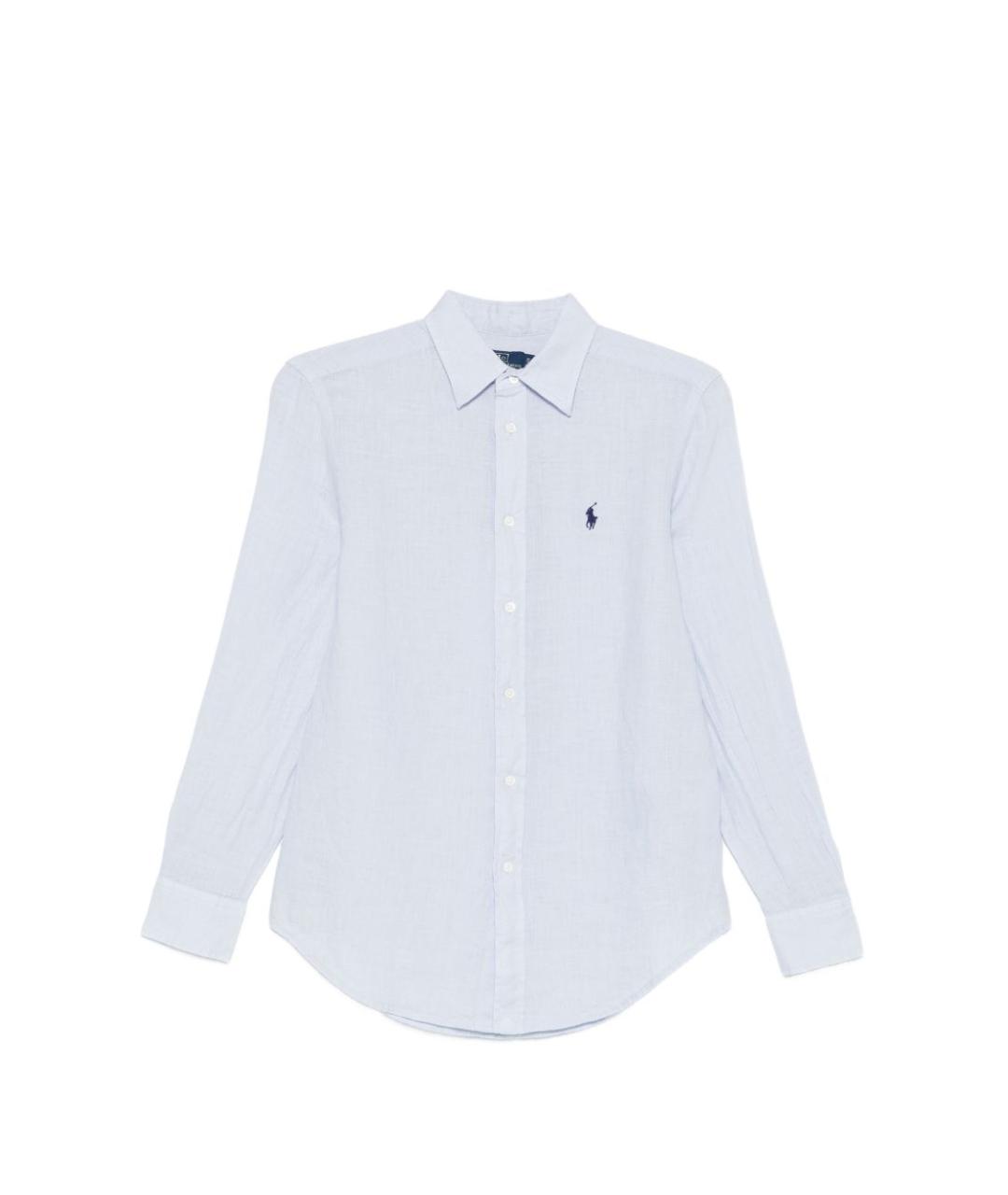 POLO RALPH LAUREN Синяя льняная рубашка, фото 1