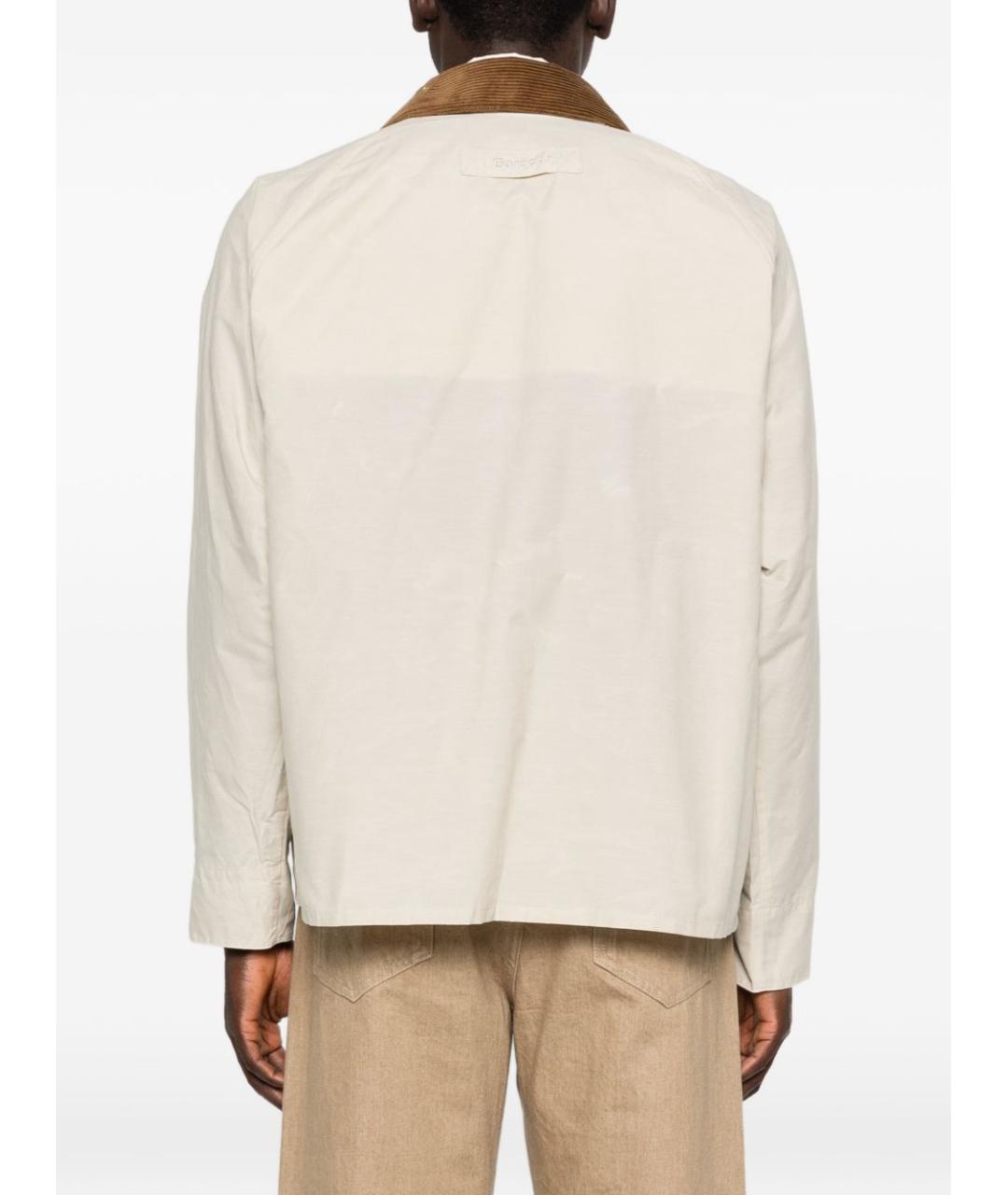 BARBOUR Бежевая хлопковая куртка, фото 4