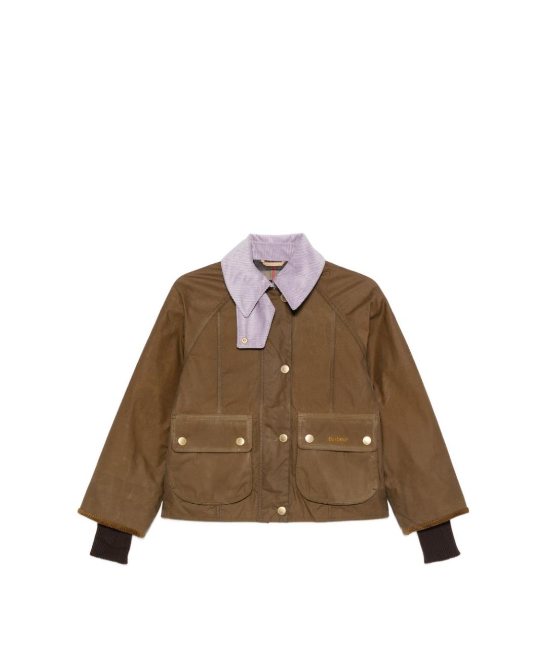 BARBOUR Коричневая хлопковая куртка, фото 1