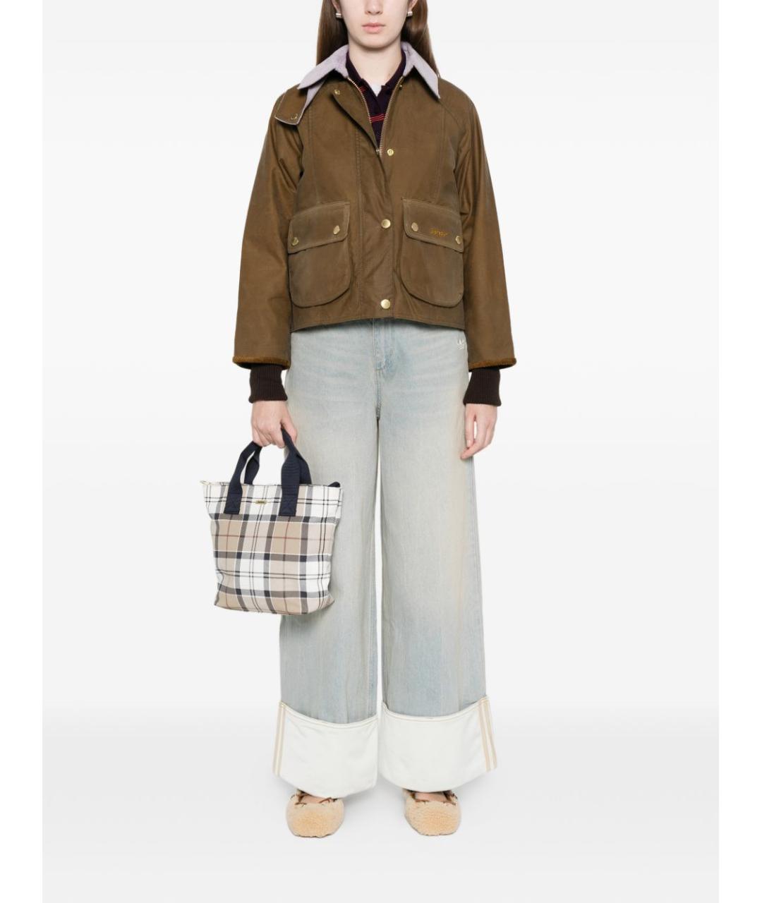 BARBOUR Коричневая хлопковая куртка, фото 2