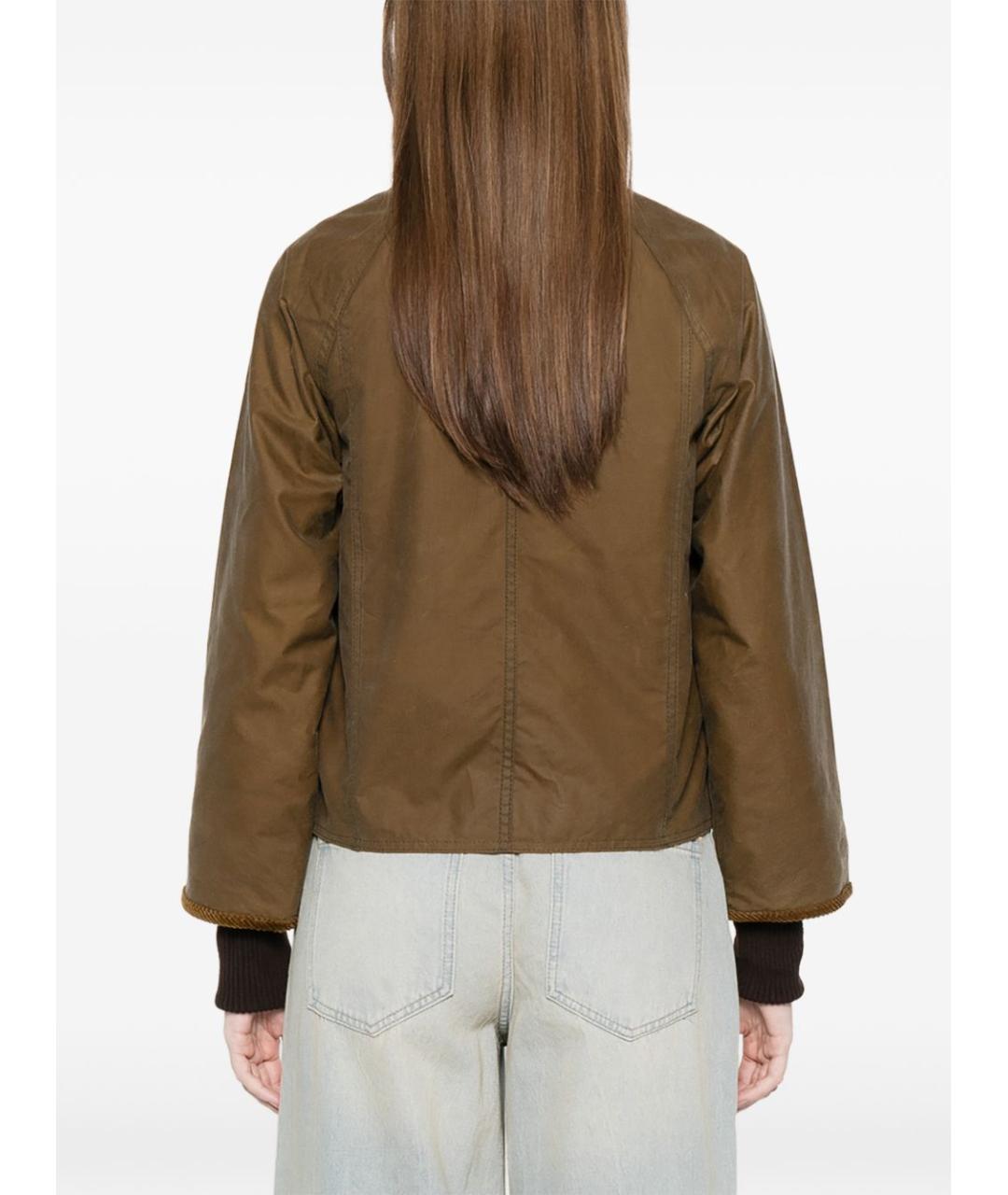 BARBOUR Коричневая хлопковая куртка, фото 5