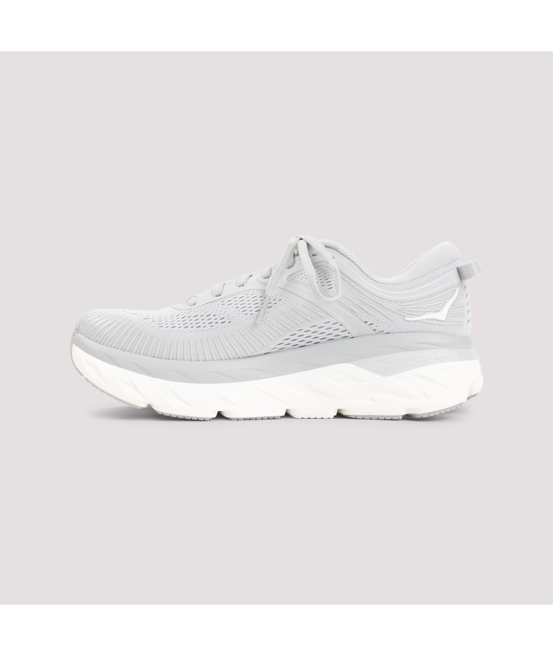 HOKA Серые текстильные низкие кроссовки / кеды, фото 3