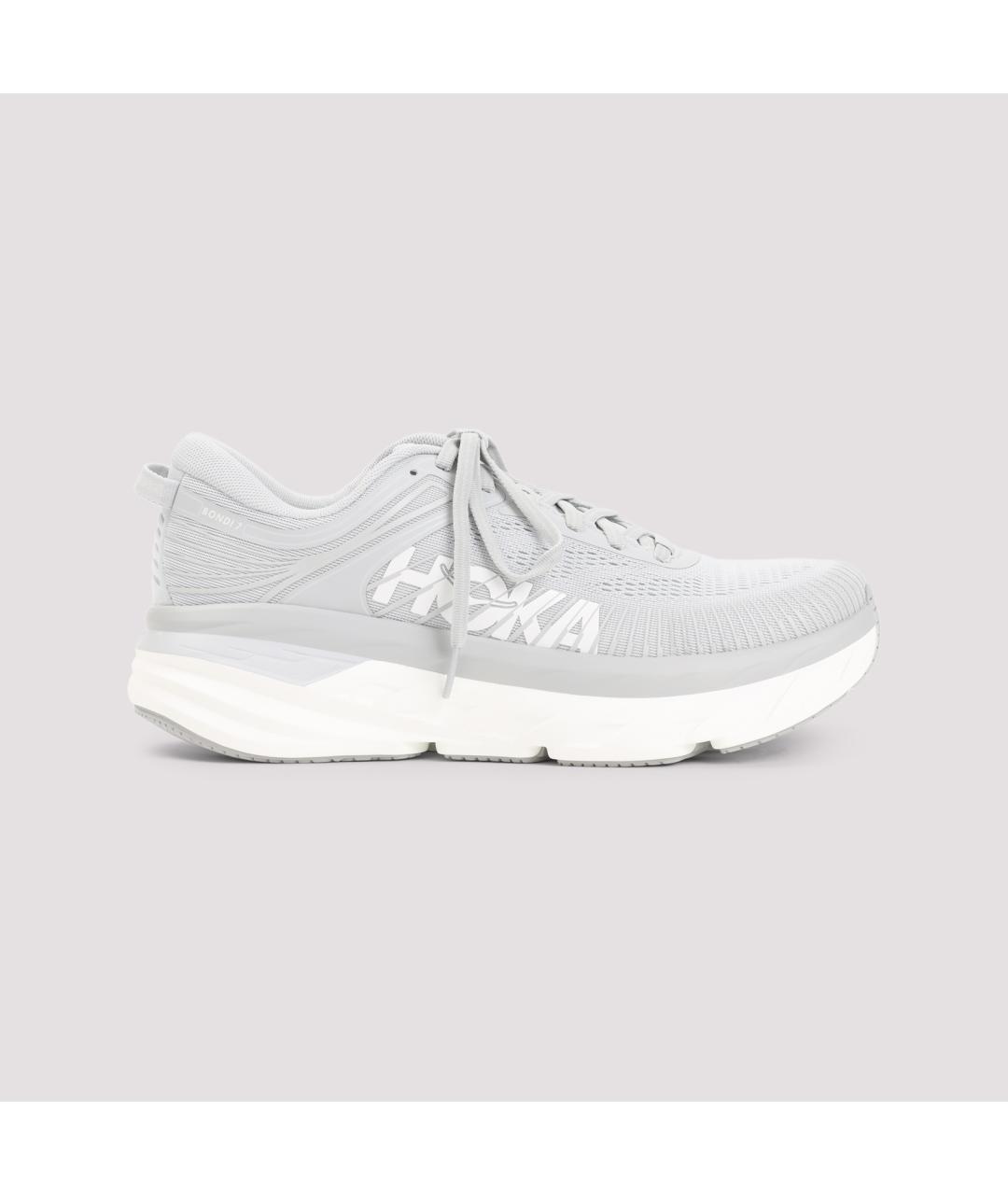 HOKA Серые текстильные низкие кроссовки / кеды, фото 2