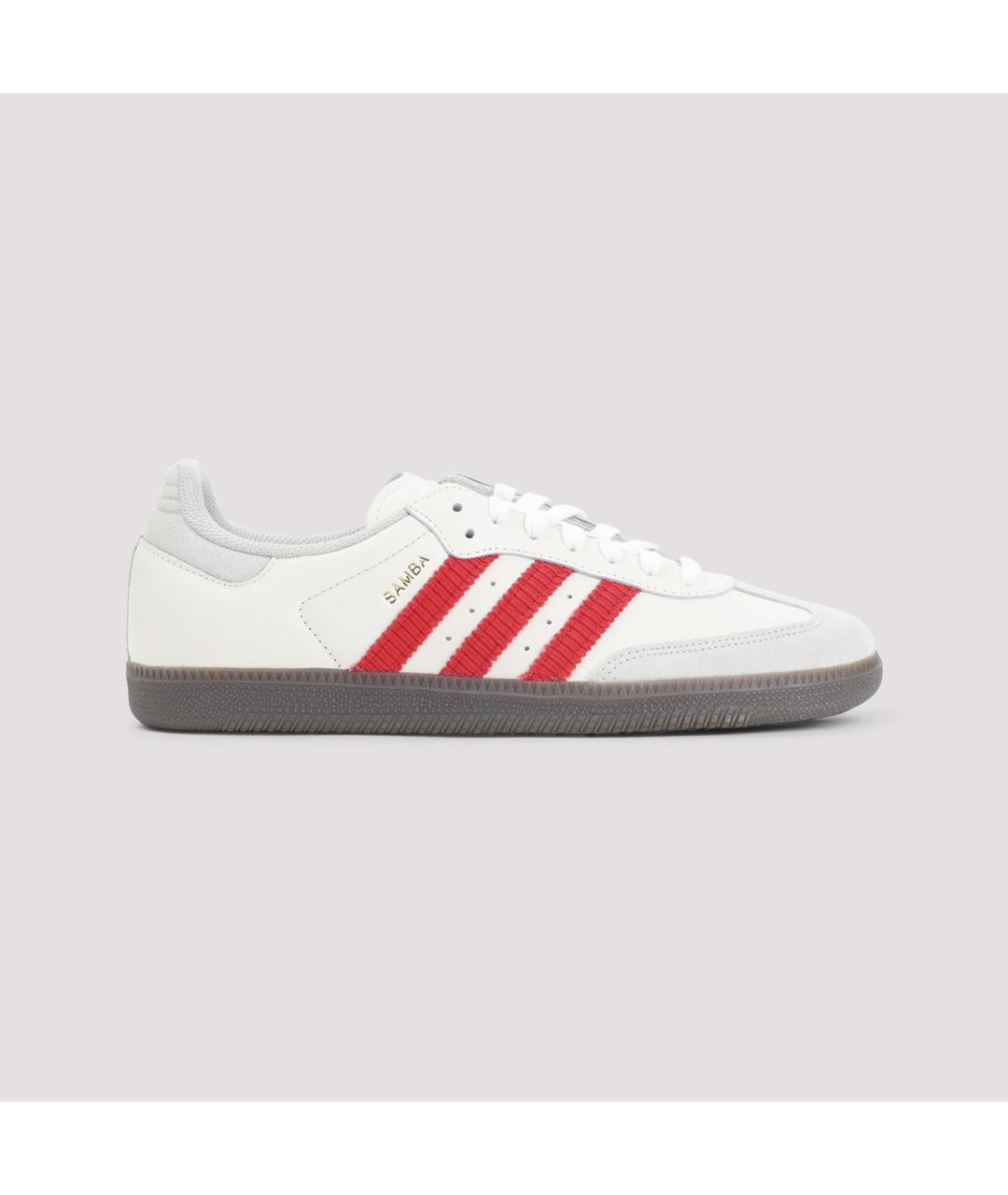 ADIDAS Белые кожаные низкие кроссовки / кеды, фото 2