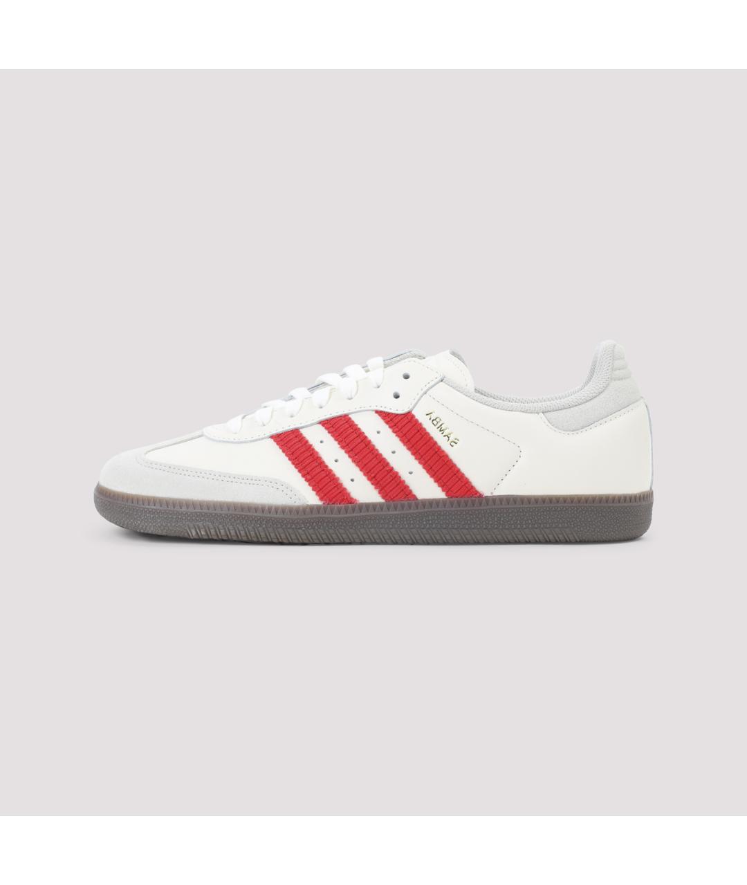 ADIDAS Белые кожаные низкие кроссовки / кеды, фото 3