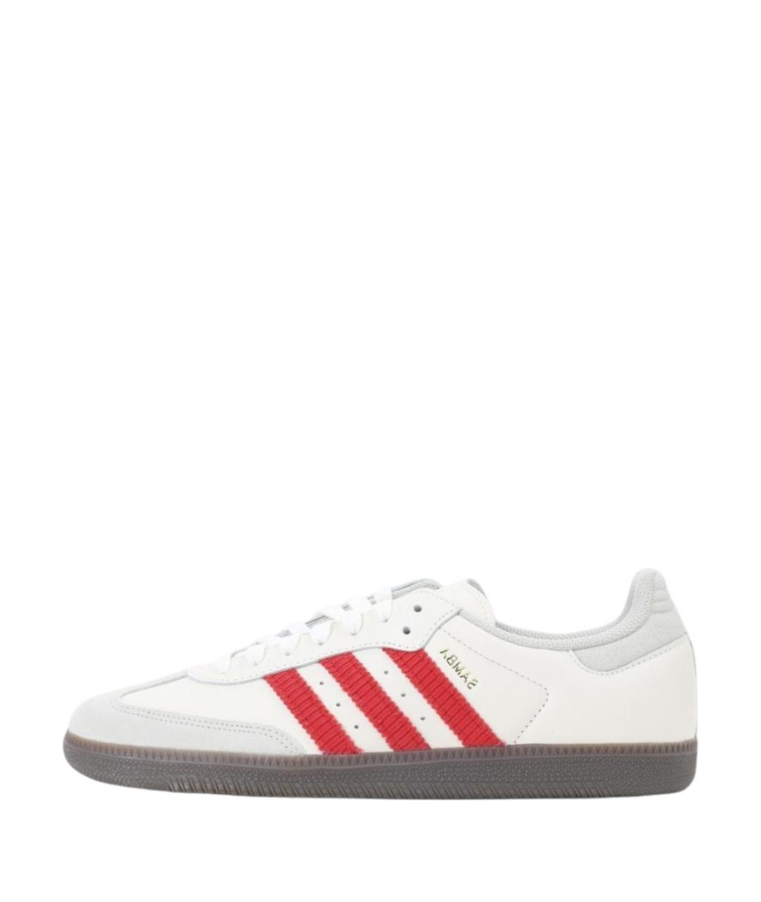 ADIDAS Белые кожаные низкие кроссовки / кеды, фото 2