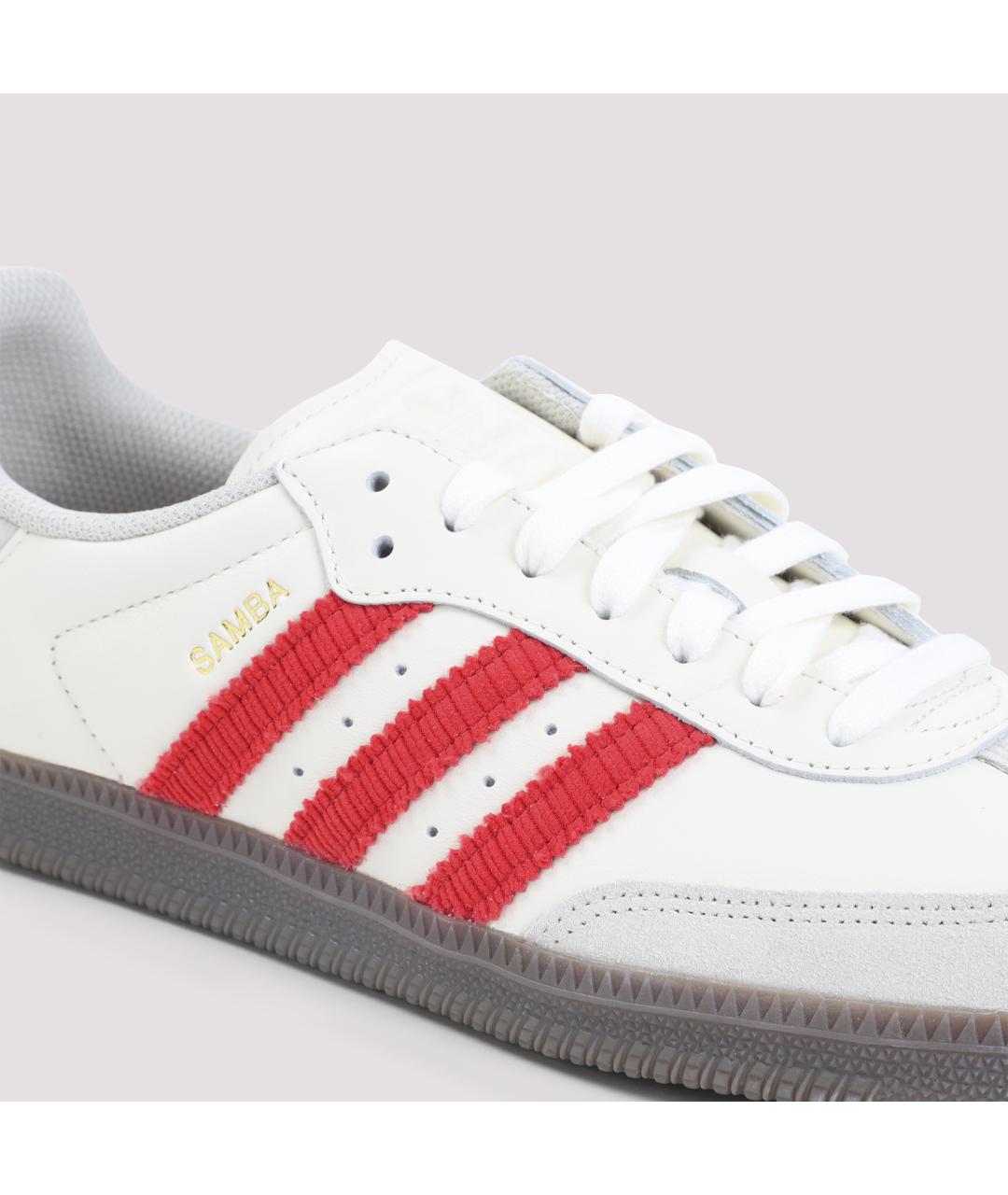 ADIDAS Белые кожаные низкие кроссовки / кеды, фото 5