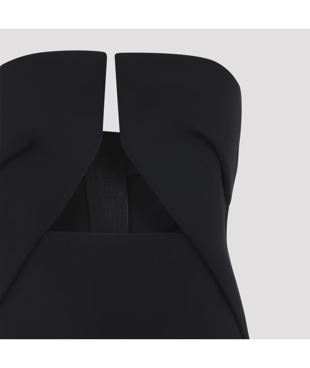 RICK OWENS Черное вискозное вечернее платье, фото 5
