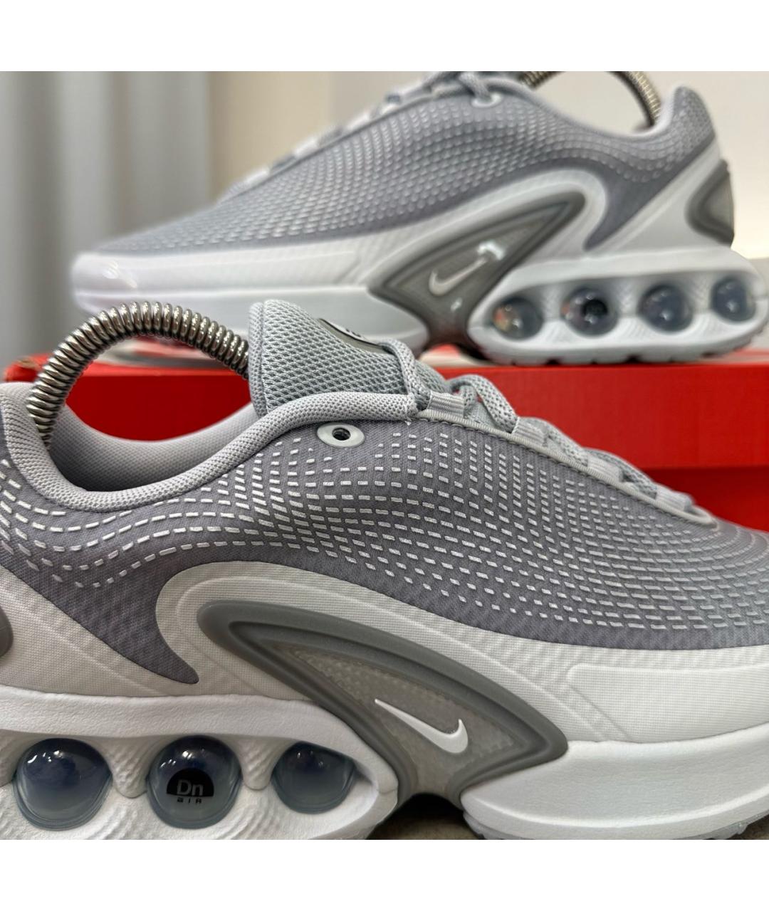 NIKE Серые синтетические высокие кроссовки / кеды, фото 6