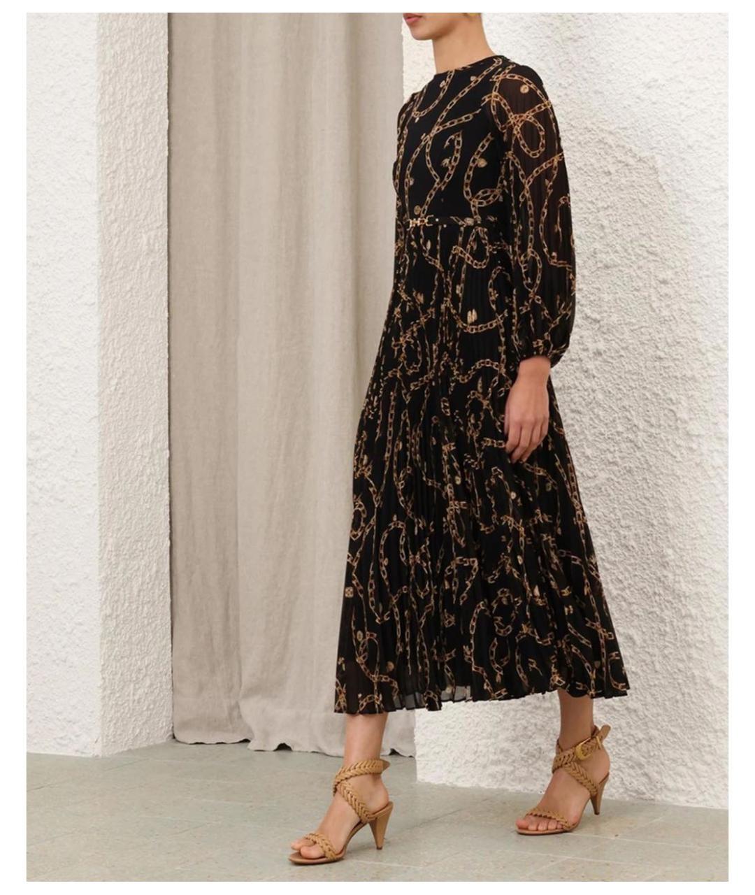 ZIMMERMANN Черное полиэстеровое коктейльное платье, фото 3