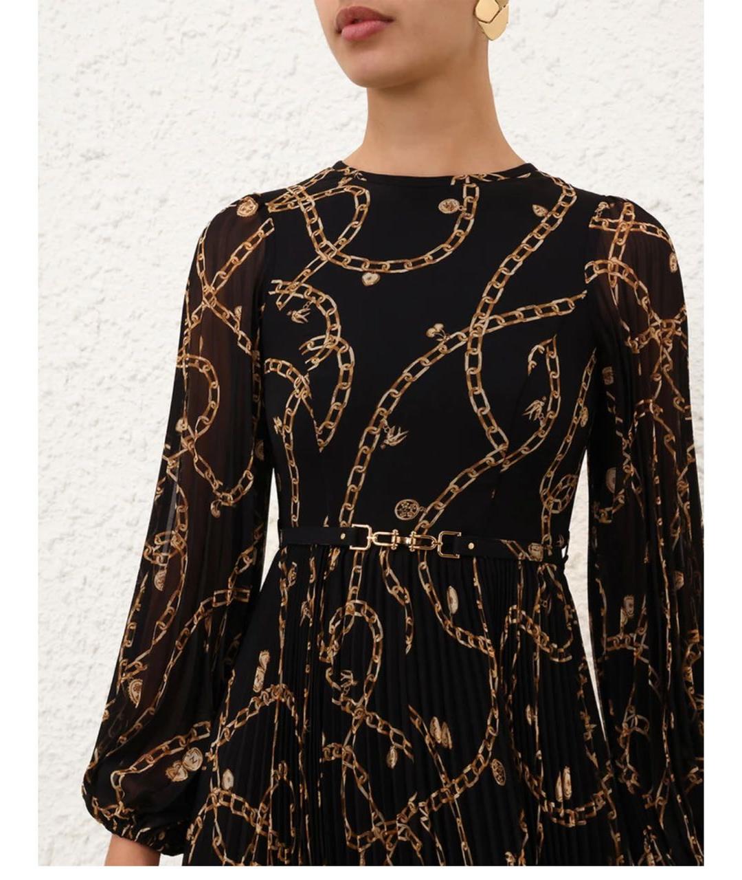 ZIMMERMANN Черное полиэстеровое коктейльное платье, фото 4