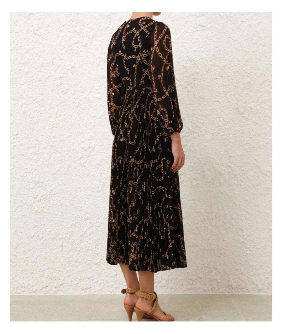 ZIMMERMANN Черное полиэстеровое коктейльное платье, фото 5