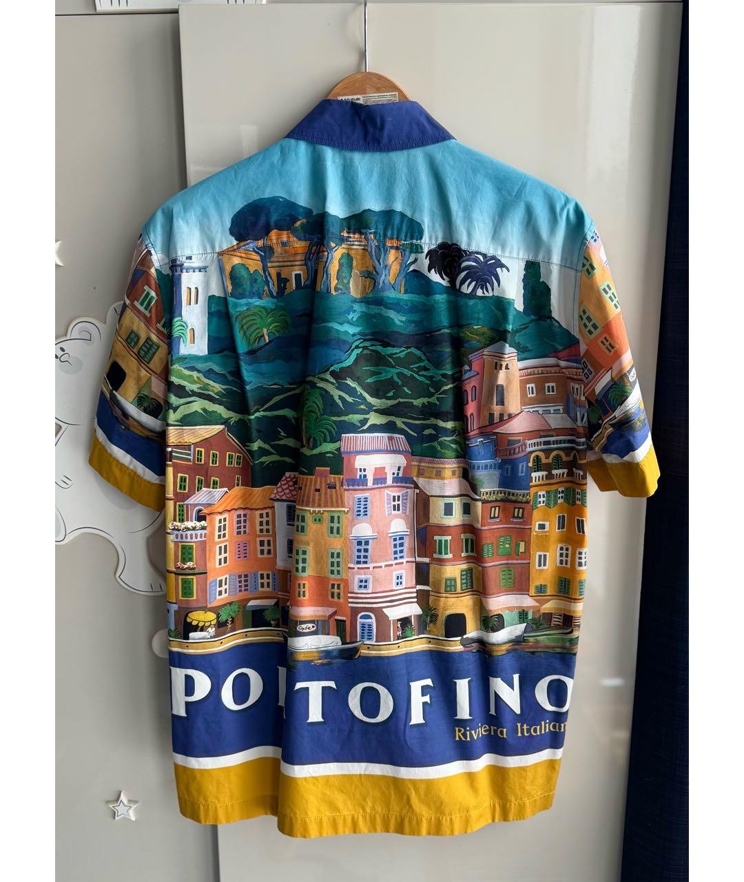 DOLCE&GABBANA Мульти хлопковая кэжуал рубашка, фото 2