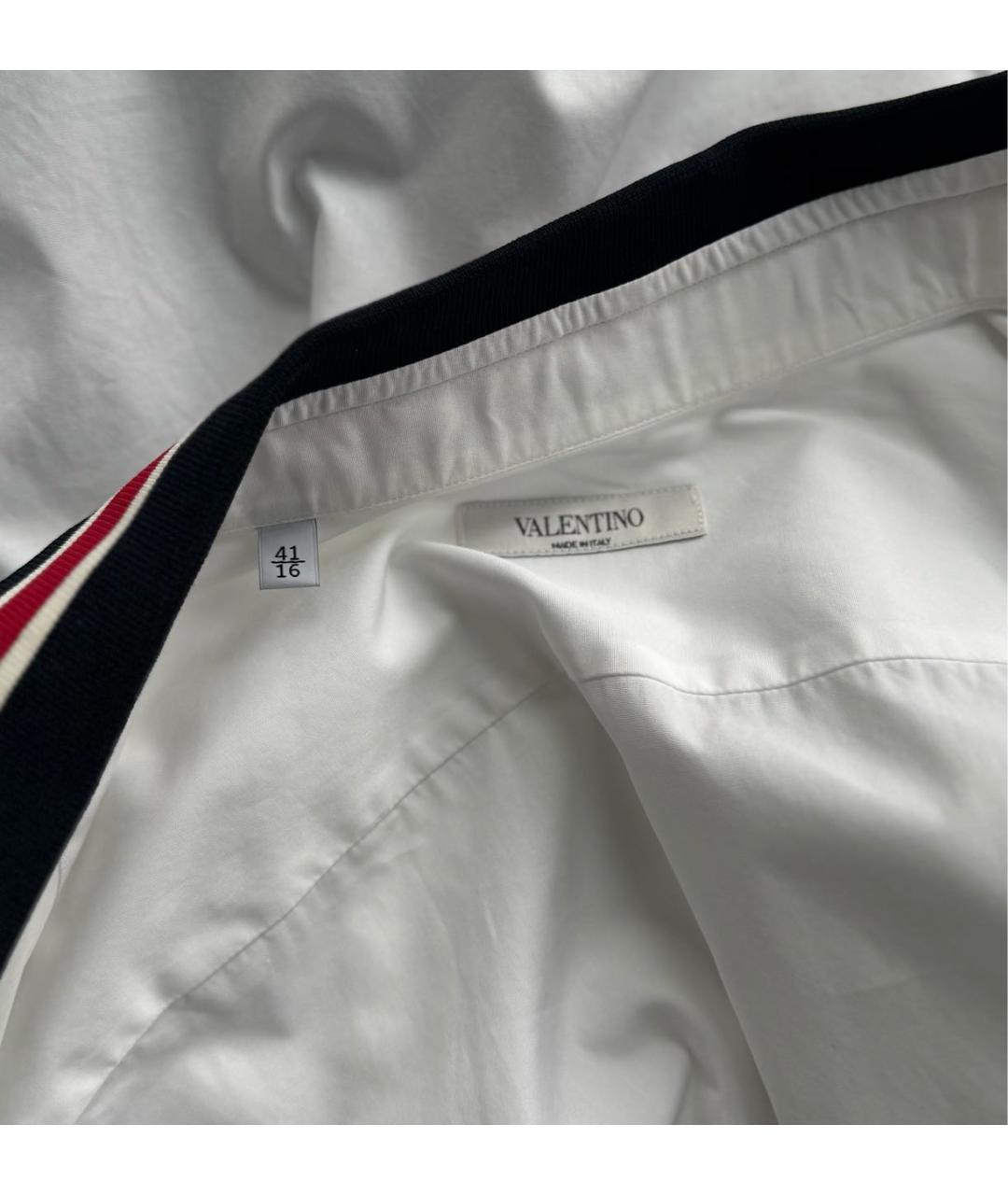 VALENTINO Белая хлопковая кэжуал рубашка, фото 8