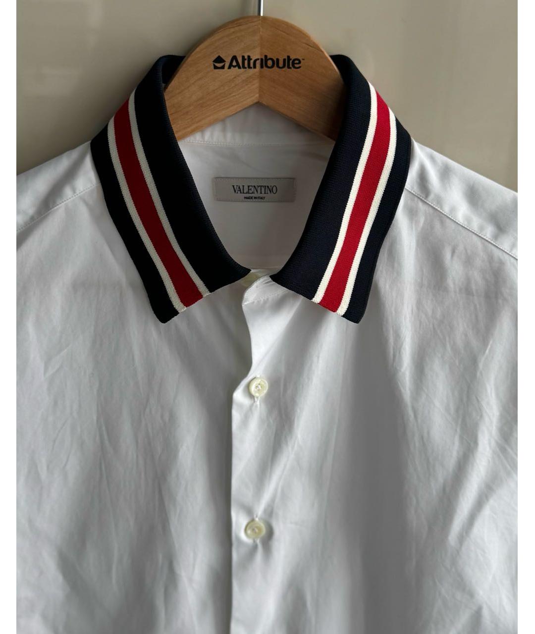 VALENTINO Белая хлопковая кэжуал рубашка, фото 2