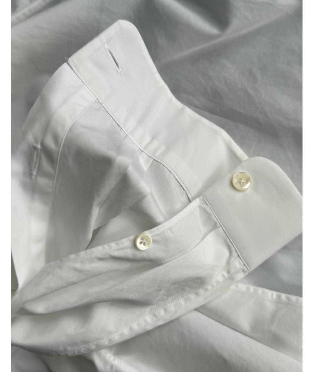 VALENTINO Белая хлопковая кэжуал рубашка, фото 5