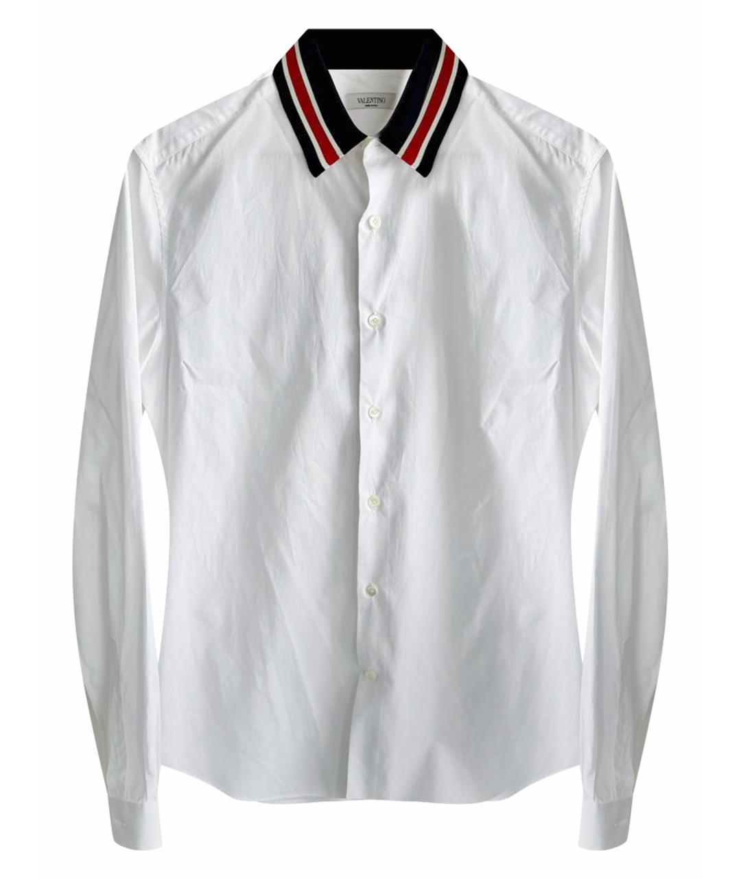 VALENTINO Белая хлопковая кэжуал рубашка, фото 1